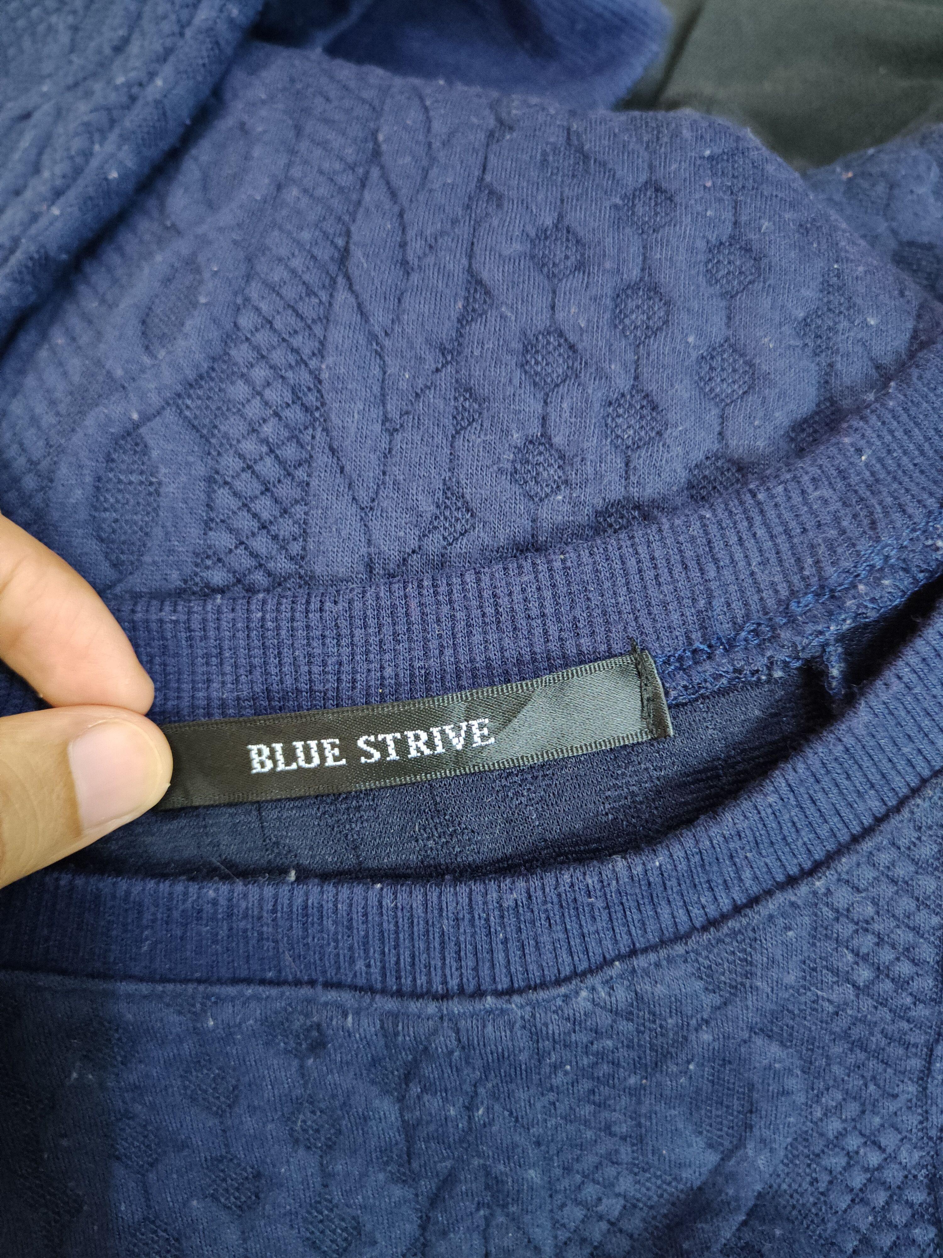 City Streets × Japanese Brand Blue Strive Dark Blue Heis Hero Sweatshirt #291B Size US M / EU 48-50 / 2 - 11 Thumbnail