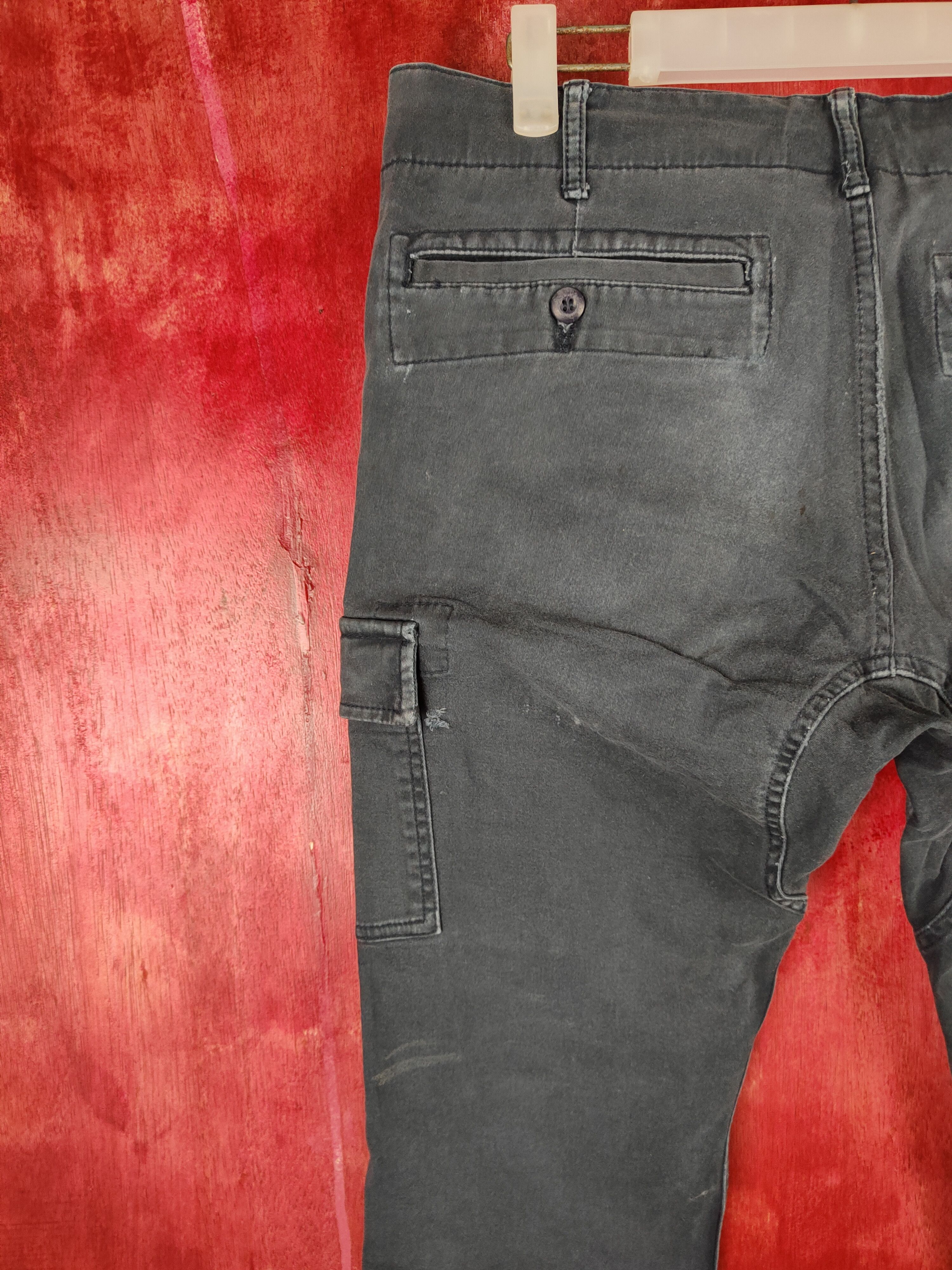 Japanese Brand Gladiator Faded Multi Pocket Tactical Cargo Pants #249B Size US 32 / EU 48 - 10 Thumbnail