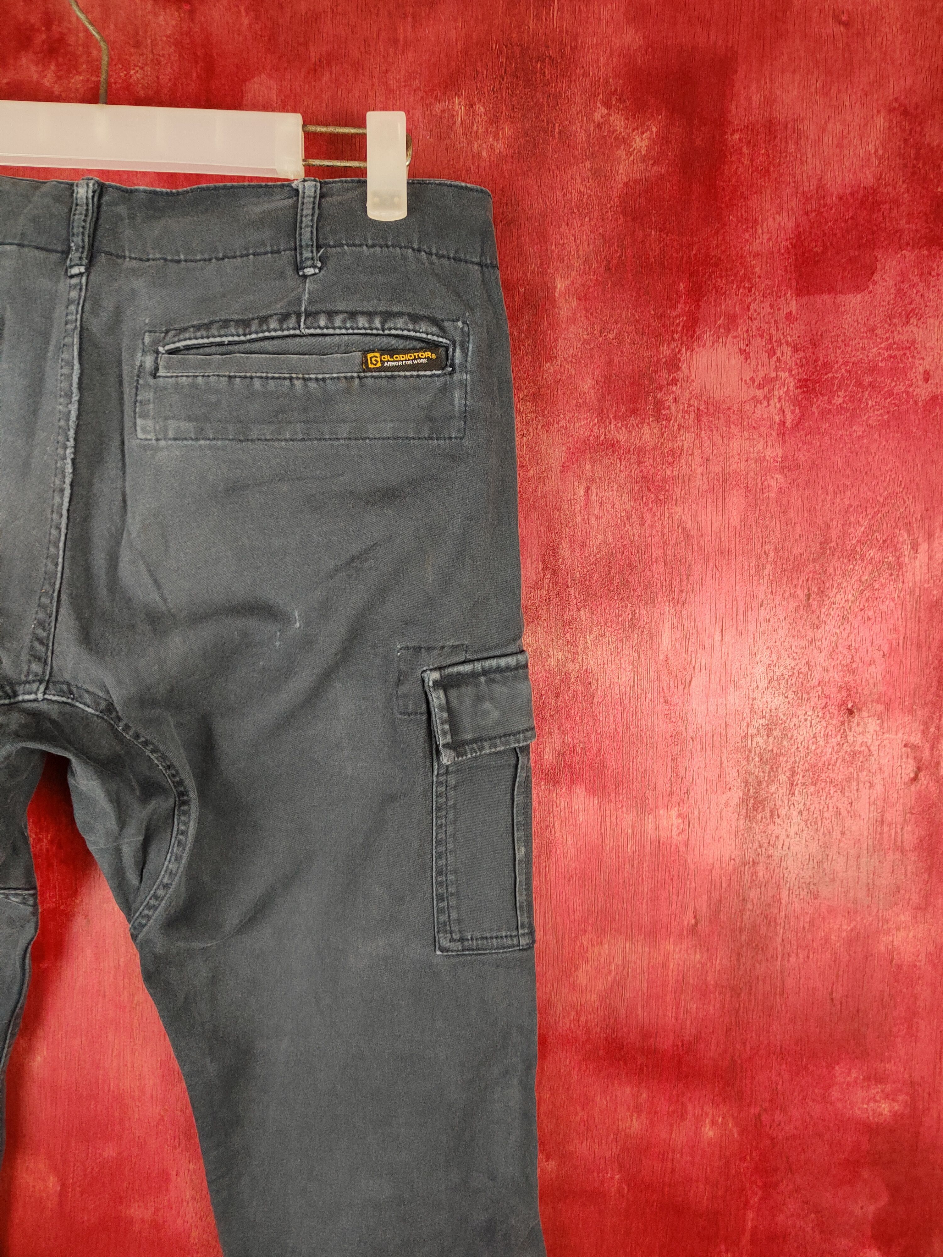 Japanese Brand Gladiator Faded Multi Pocket Tactical Cargo Pants #249B Size US 32 / EU 48 - 12 Thumbnail