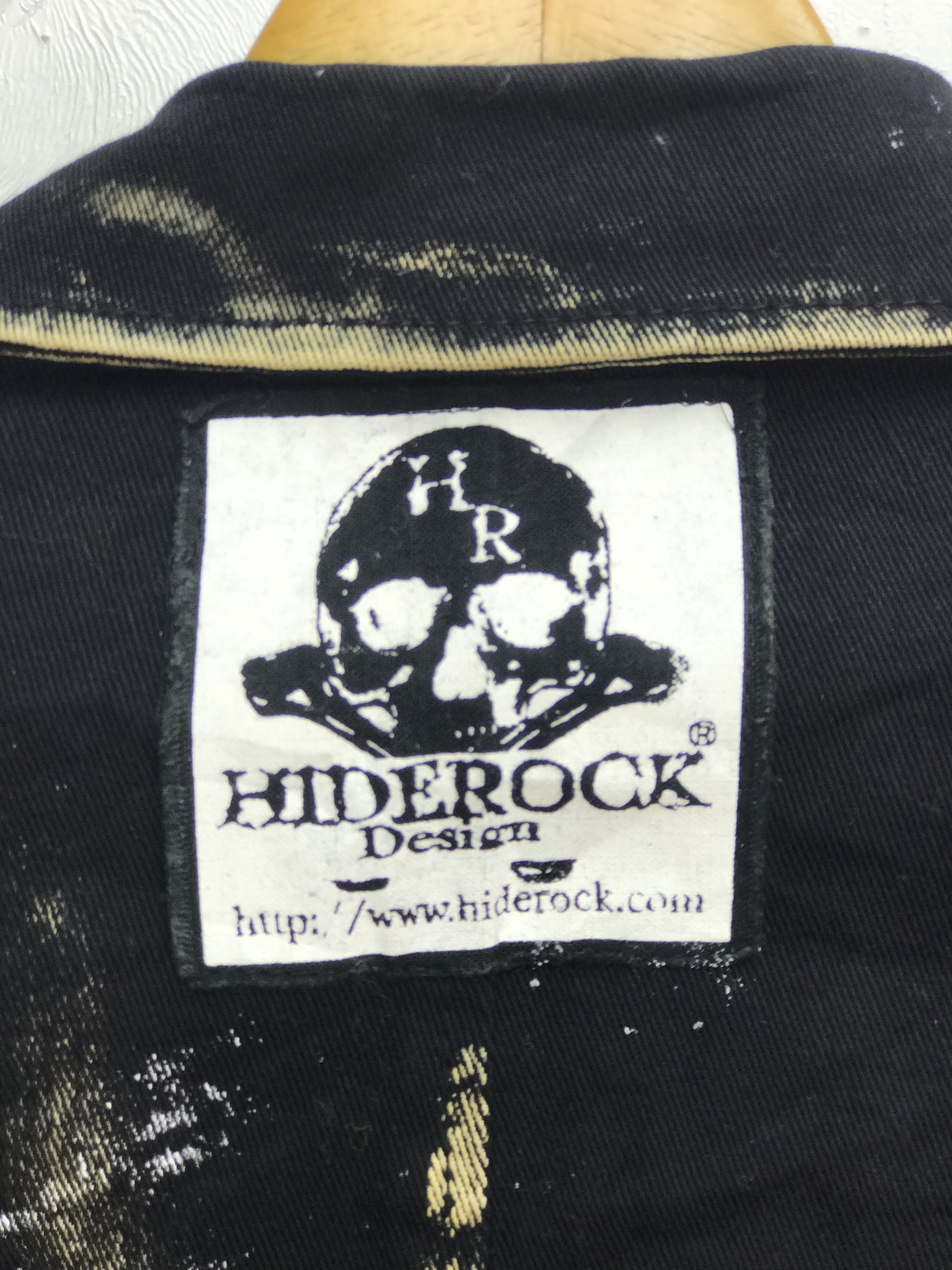 Japanese Brand VINTAGE THRASED HIDERROCK BLEACHED SPLASHED PUNK Size US S / EU 44-46 / 1 - 6 Thumbnail