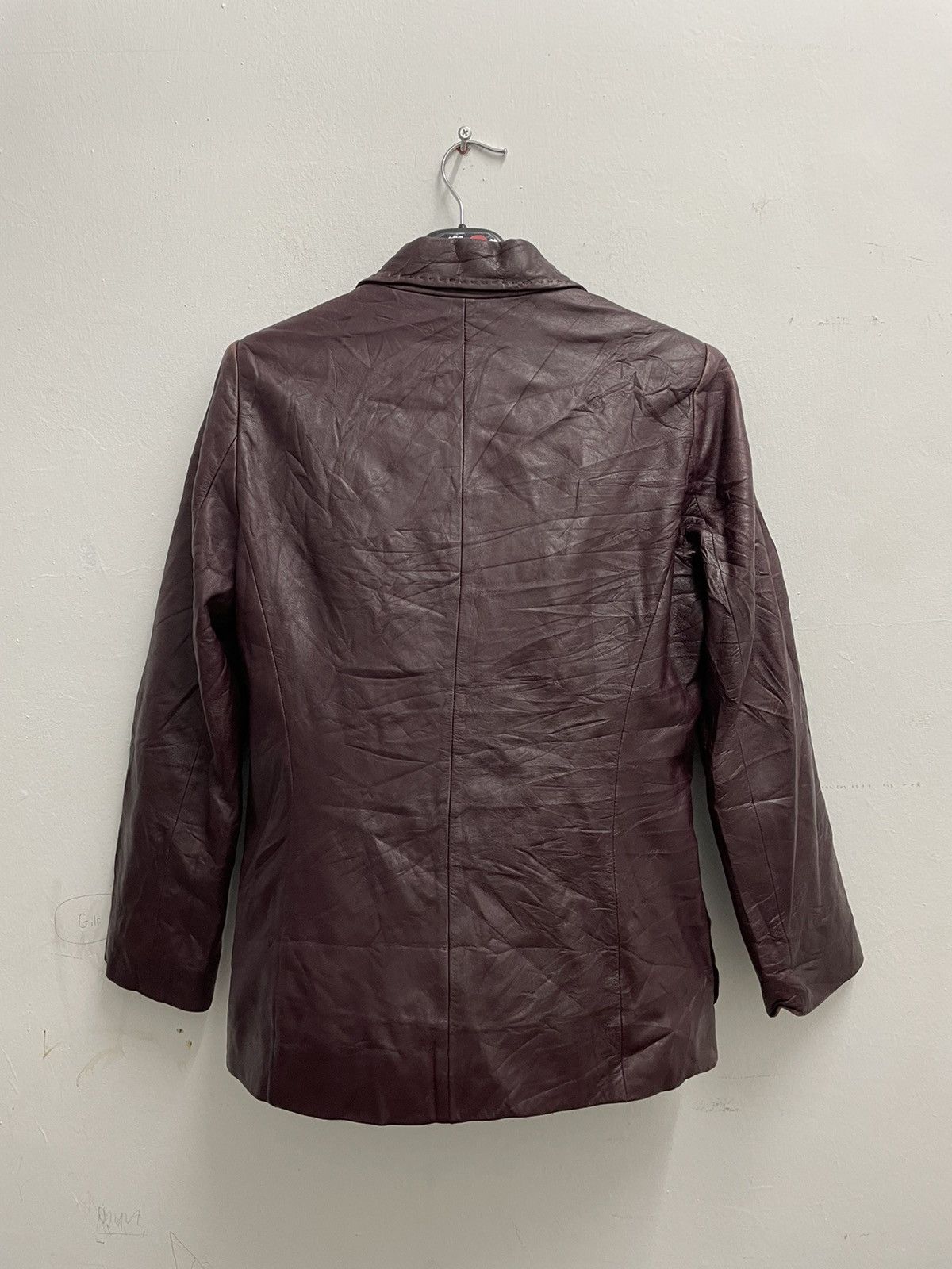 Burberry Burberry London Nova Check Lined Leather Jacket Size US XXS / EU 40 - 7 Thumbnail