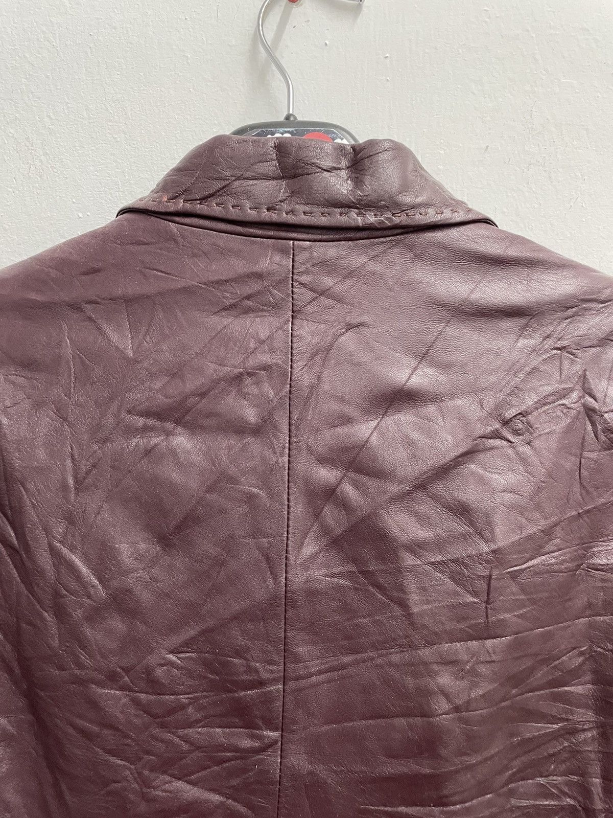 Burberry Burberry London Nova Check Lined Leather Jacket Size US XXS / EU 40 - 8 Thumbnail