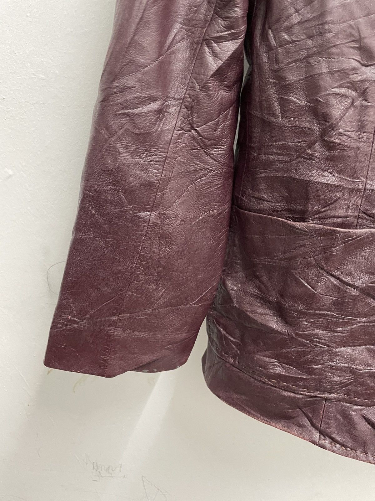 Burberry Burberry London Nova Check Lined Leather Jacket Size US XXS / EU 40 - 4 Thumbnail