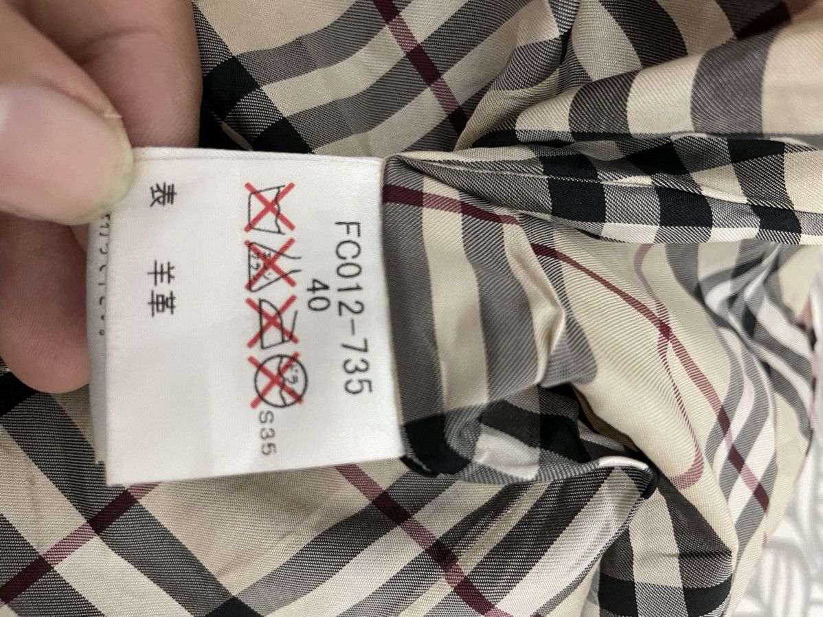 Burberry Burberry London Nova Check Lined Leather Jacket Size US XXS / EU 40 - 17 Thumbnail