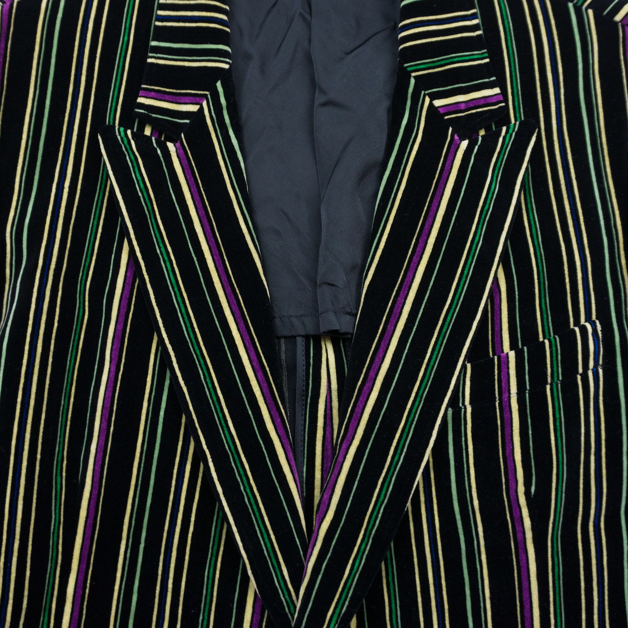Yohji Yamamoto Yohji Yamamoto Pour Homme AW93 SAMPLE Velvet Striped Blazer Size US M / EU 48-50 / 2 - 3 Thumbnail
