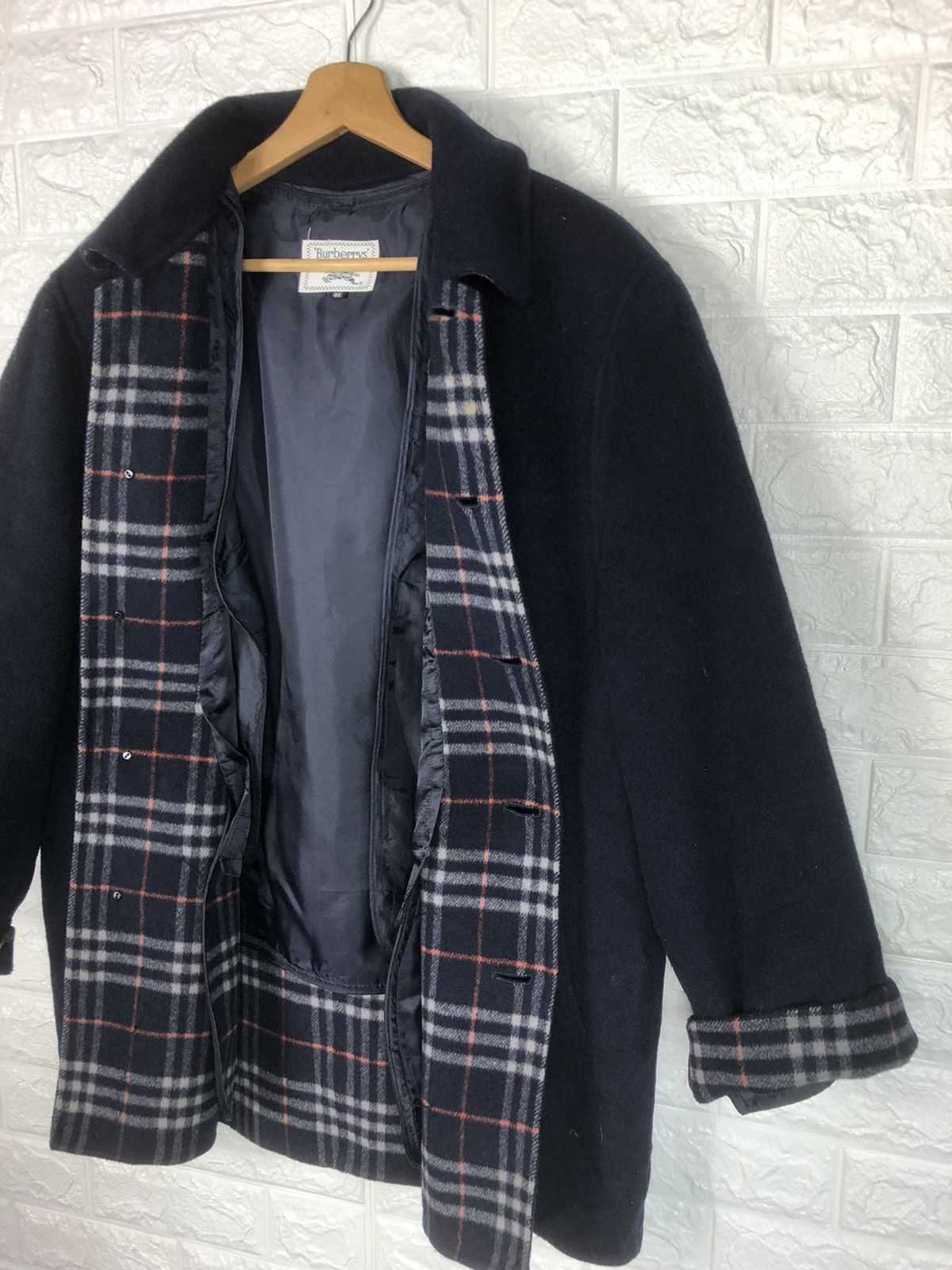 Last Drop🔥Rare🔥Vtg BURBERRYS Nova Check Wool Coat