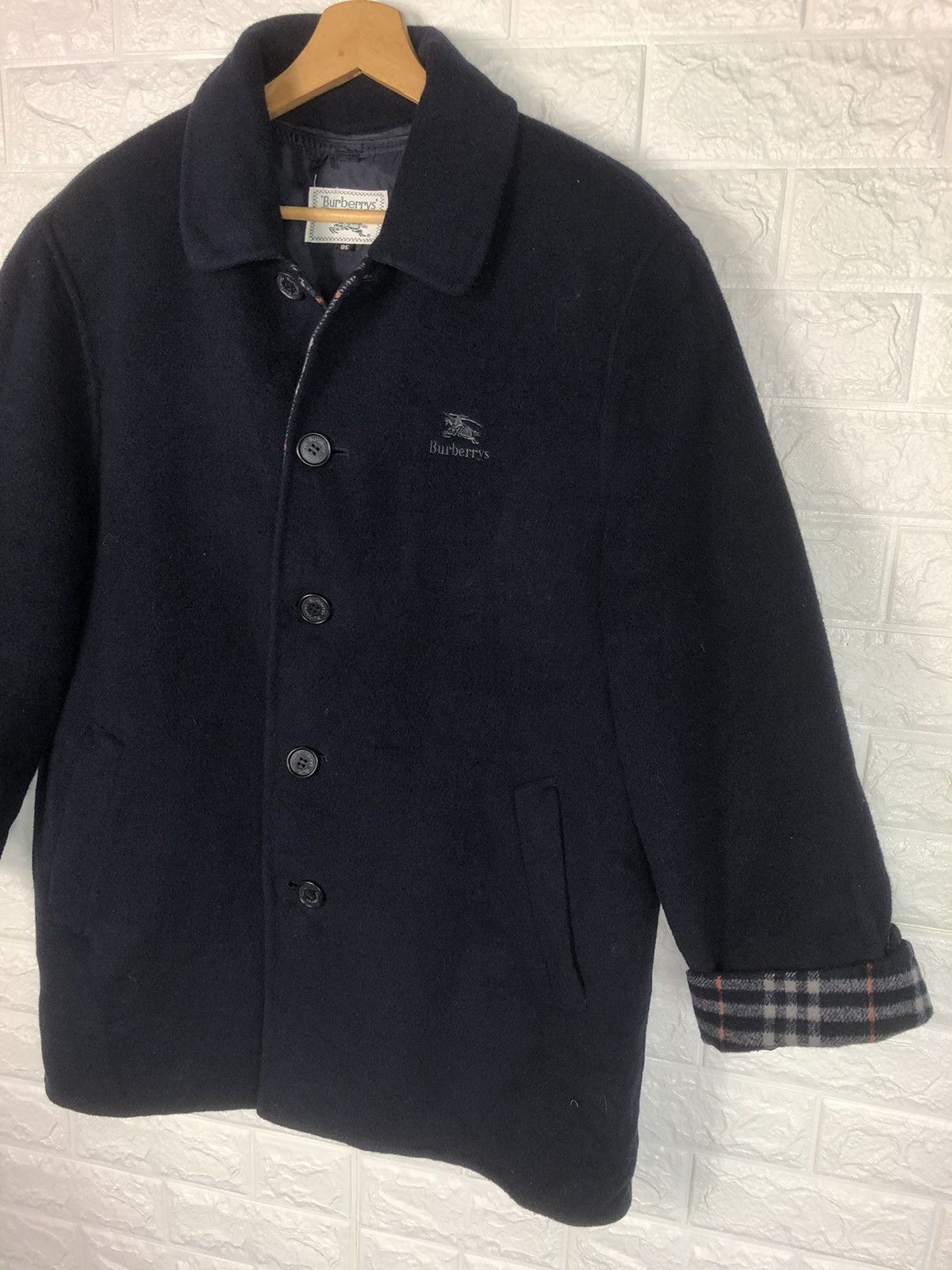 Last Drop🔥Rare🔥Vtg BURBERRYS Nova Check Wool Coat