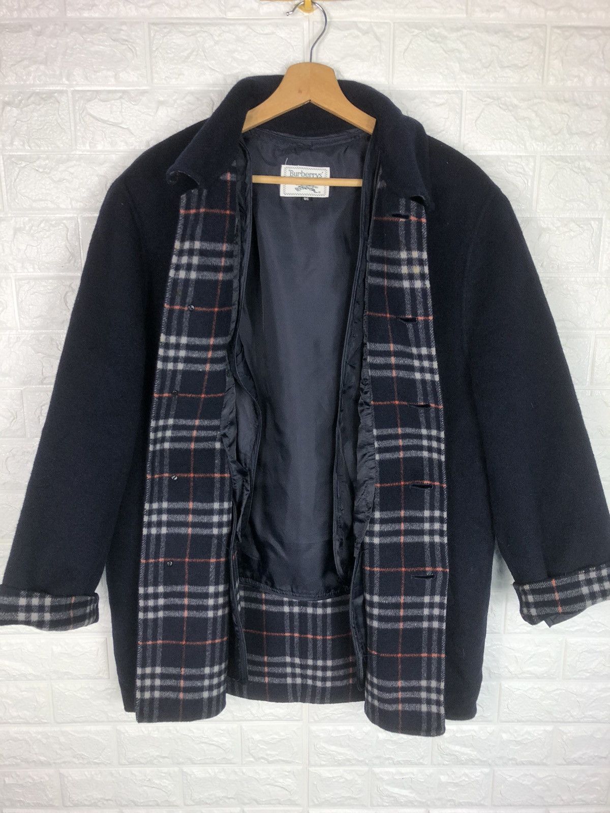 Last Drop🔥Rare🔥Vtg BURBERRYS Nova Check Wool Coat