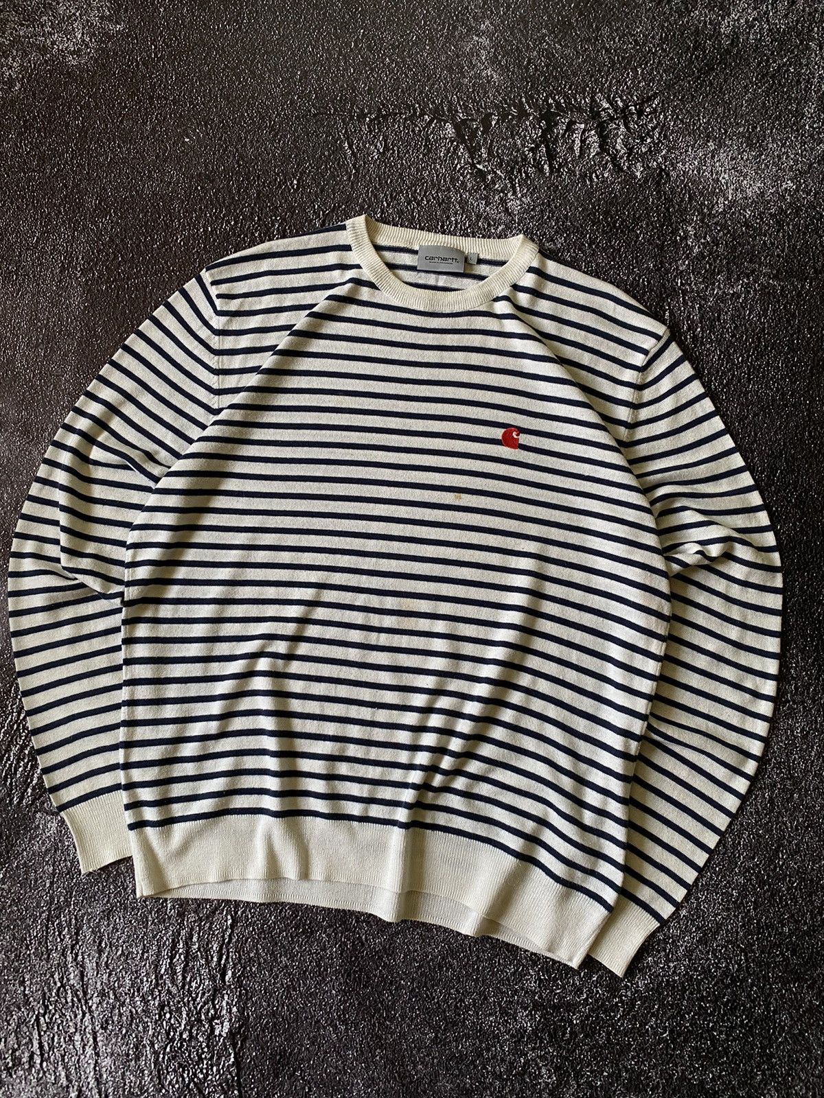 Carhartt Carhartt WIP Striped Champ Sweater Light Size US L / EU 52-54 / 3 - 1 Thumbnail