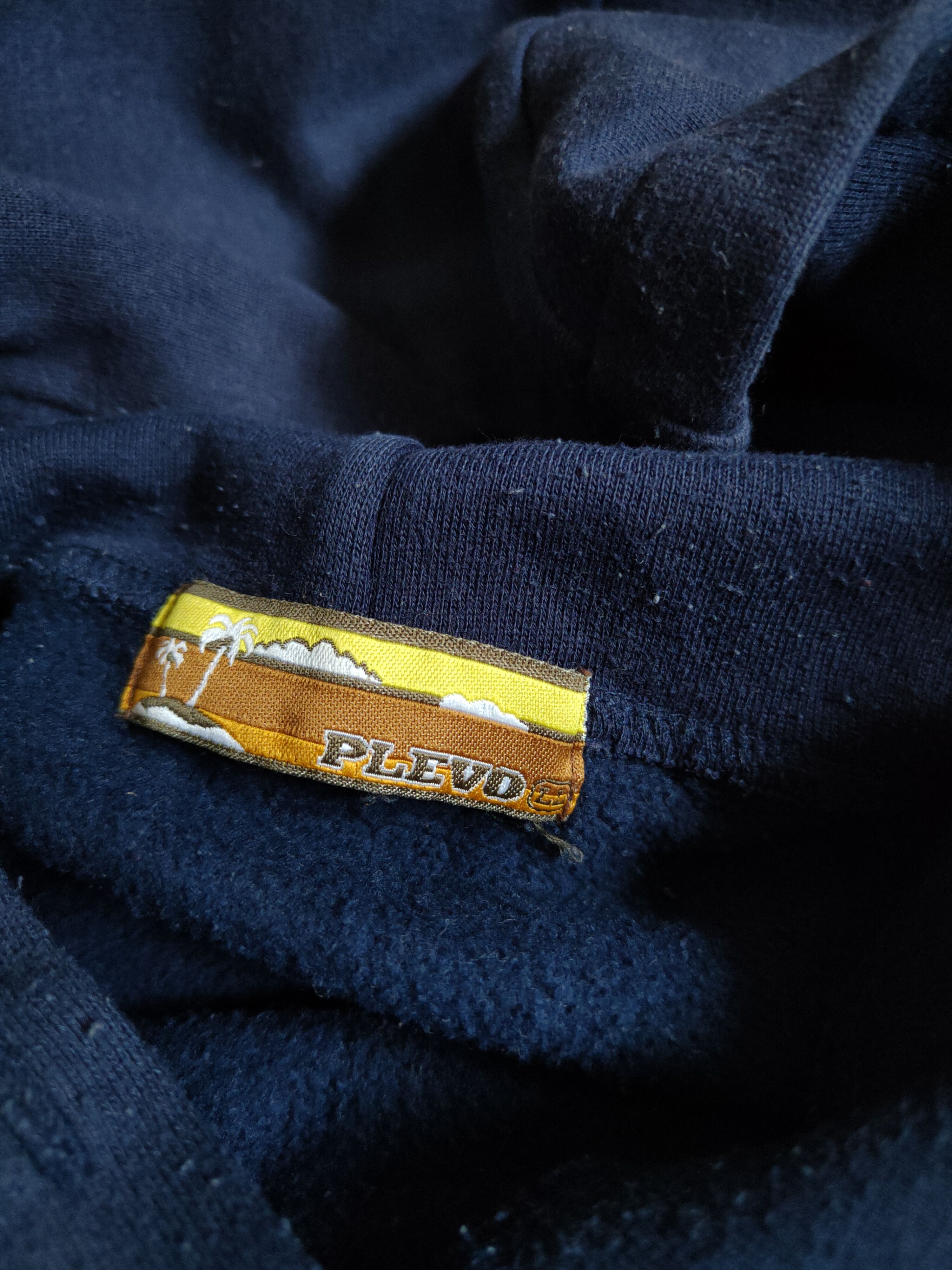 Japanese Brand Plevo contrast mau maona Dark Blue Hoodie Sweatshirt #278B Size US XL / EU 56 / 4 - 12 Thumbnail