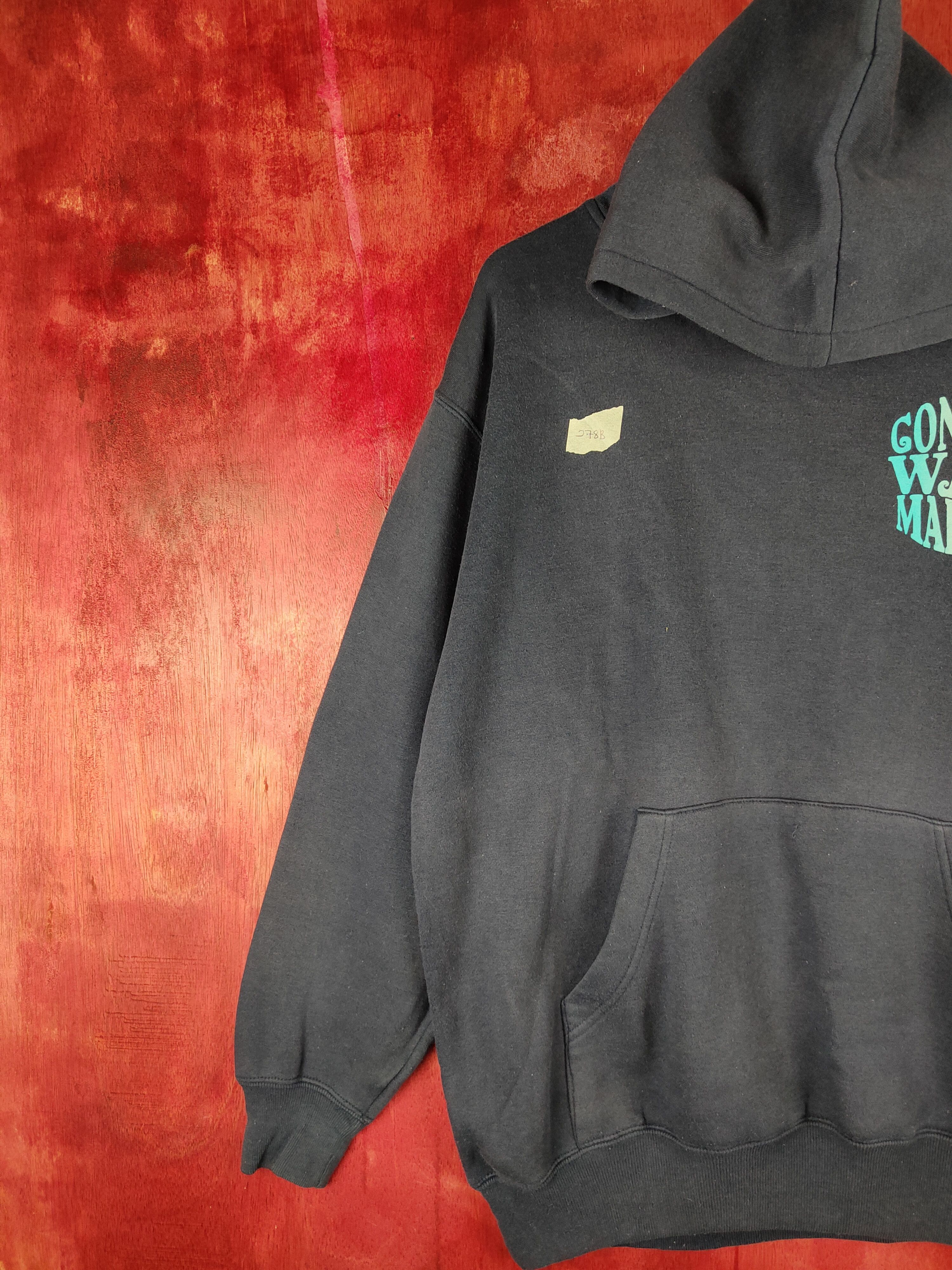 Japanese Brand Plevo contrast mau maona Dark Blue Hoodie Sweatshirt #278B Size US XL / EU 56 / 4 - 4 Thumbnail