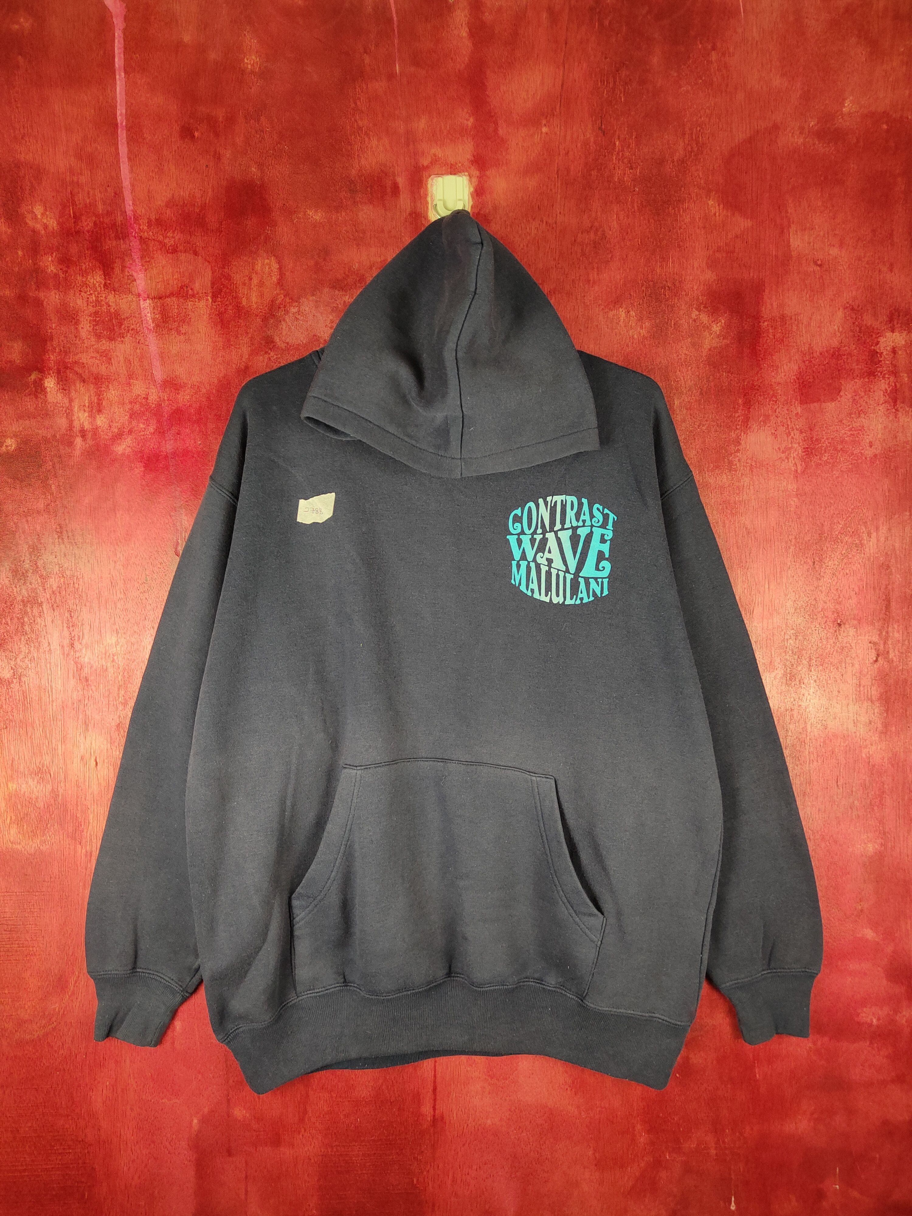 Japanese Brand Plevo contrast mau maona Dark Blue Hoodie Sweatshirt #278B Size US XL / EU 56 / 4 - 1 Thumbnail
