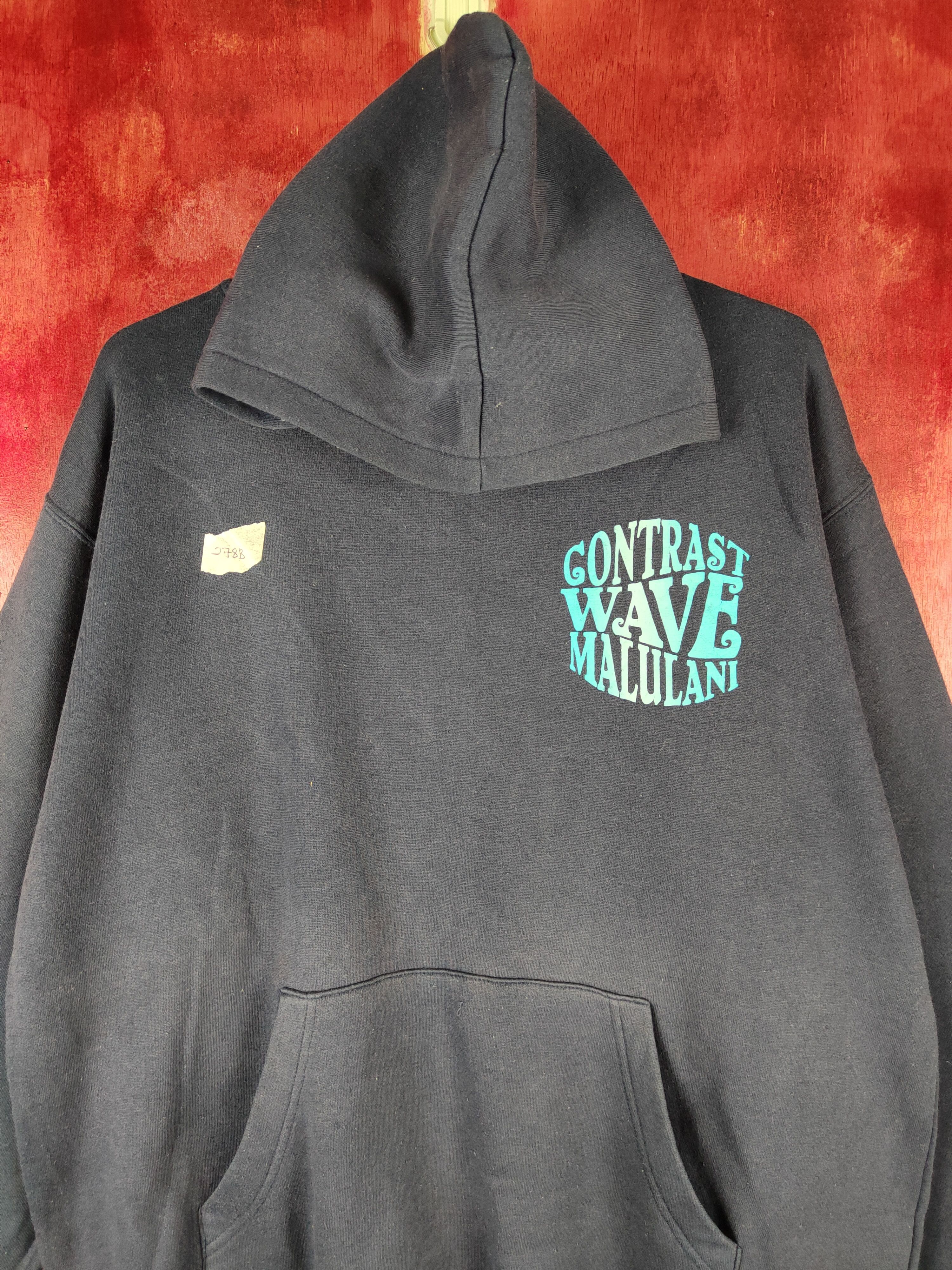 Japanese Brand Plevo contrast mau maona Dark Blue Hoodie Sweatshirt #278B Size US XL / EU 56 / 4 - 2 Thumbnail