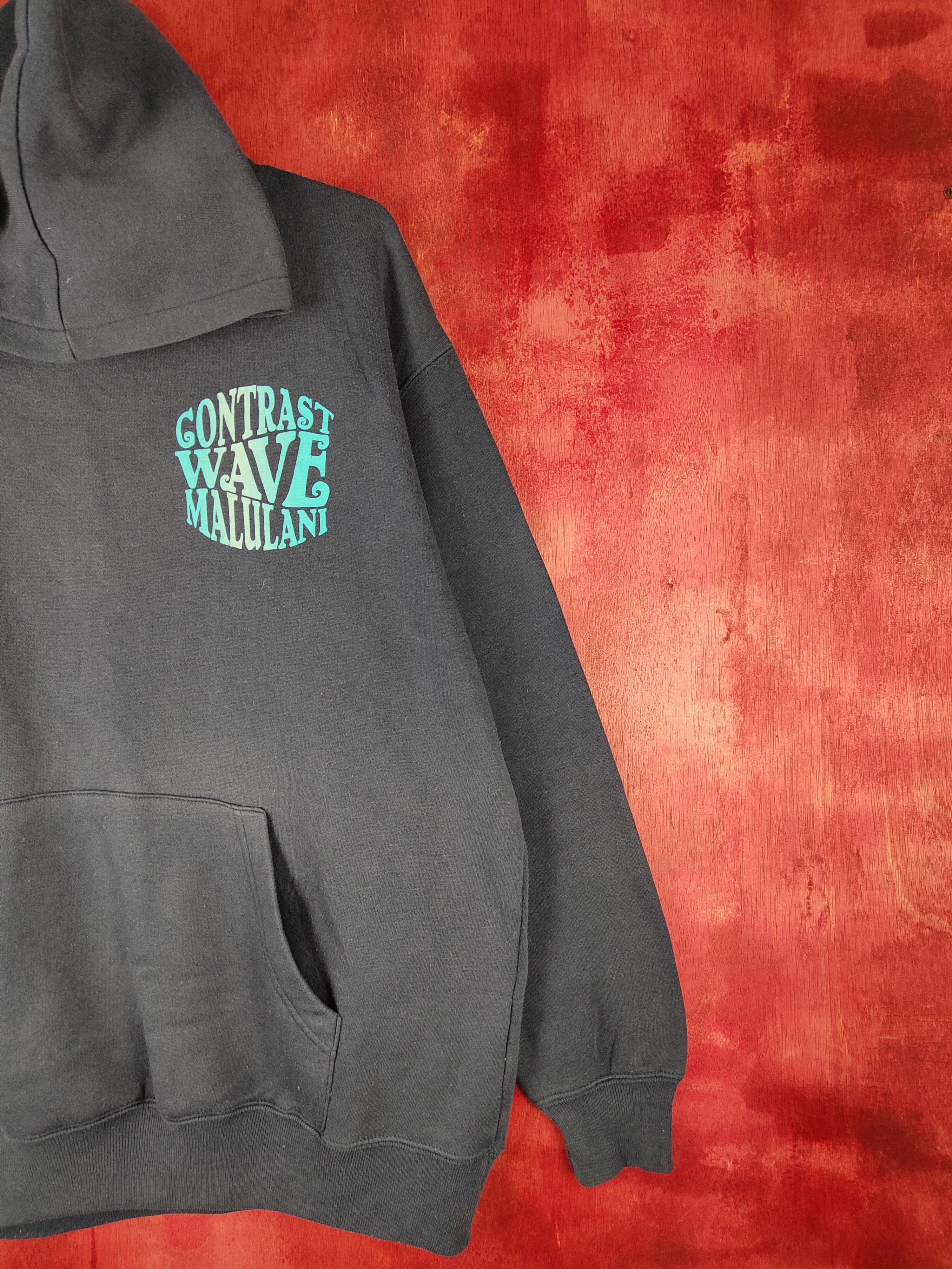 Japanese Brand Plevo contrast mau maona Dark Blue Hoodie Sweatshirt #278B Size US XL / EU 56 / 4 - 6 Thumbnail