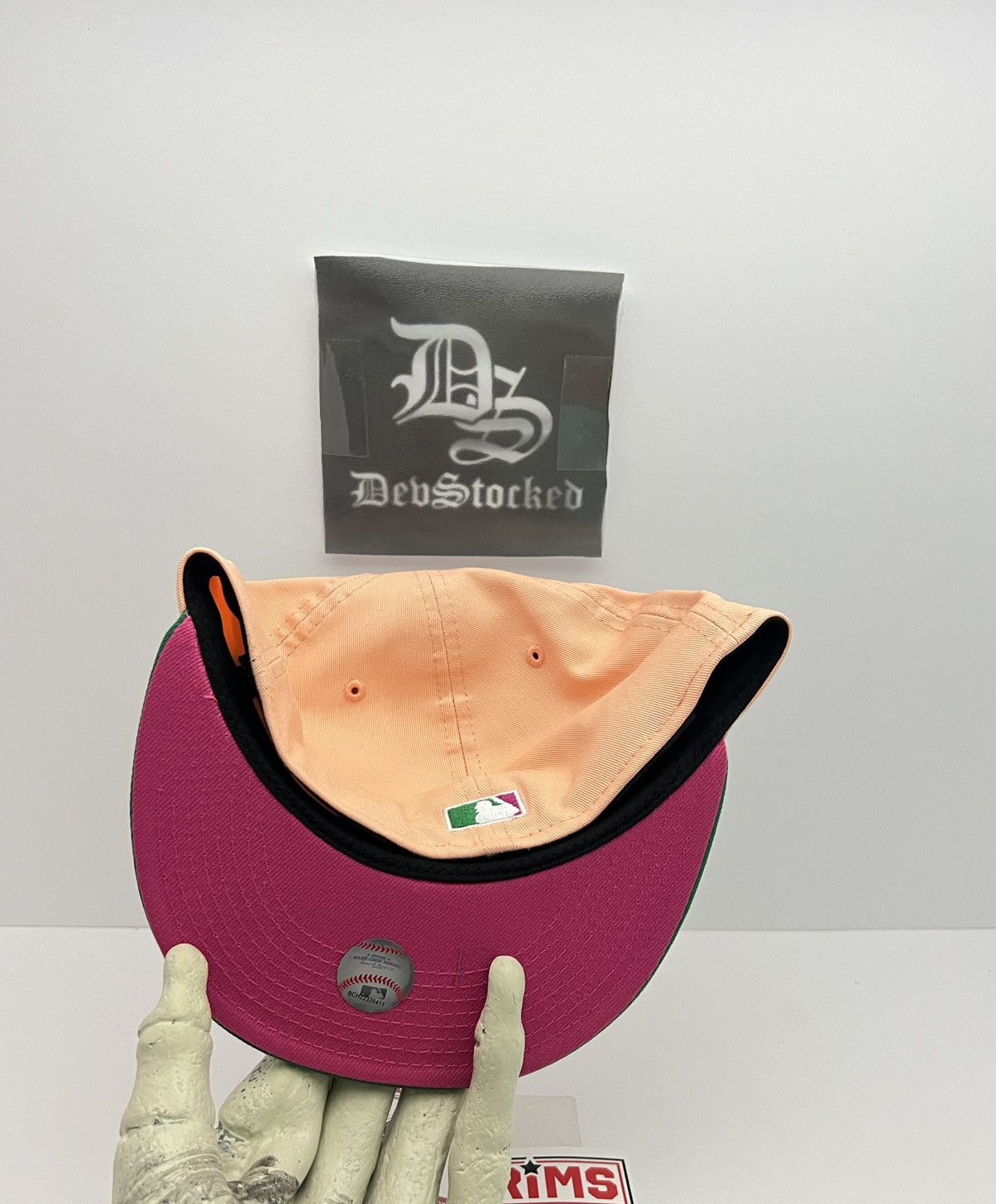 MLB × New Era 7 3/8 - Houston Astros 45th Script Watermelon Fitted Hat Size ONE SIZE - 5 Thumbnail