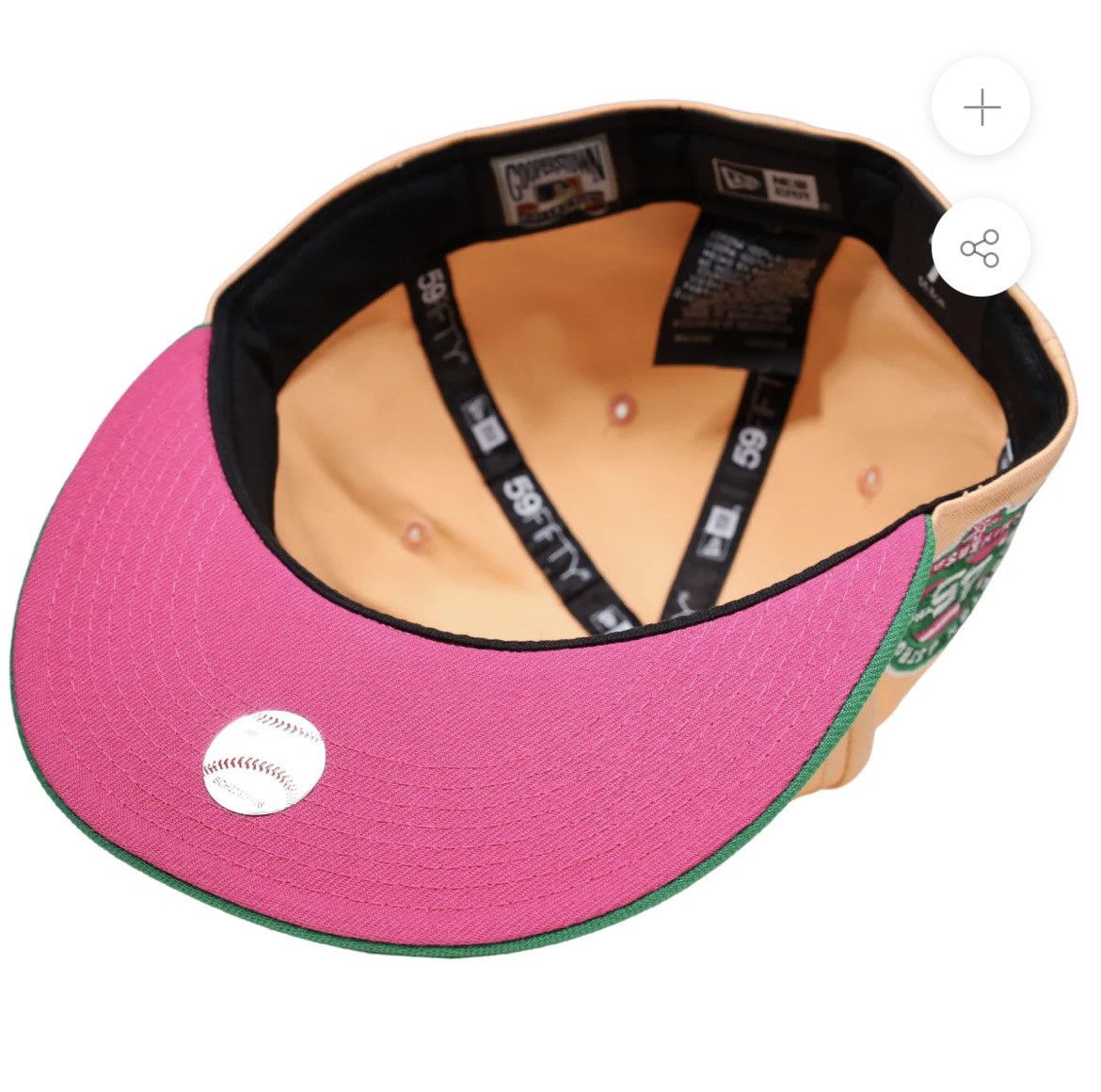 MLB × New Era 7 3/8 - Houston Astros 45th Script Watermelon Fitted Hat Size ONE SIZE - 8 Thumbnail