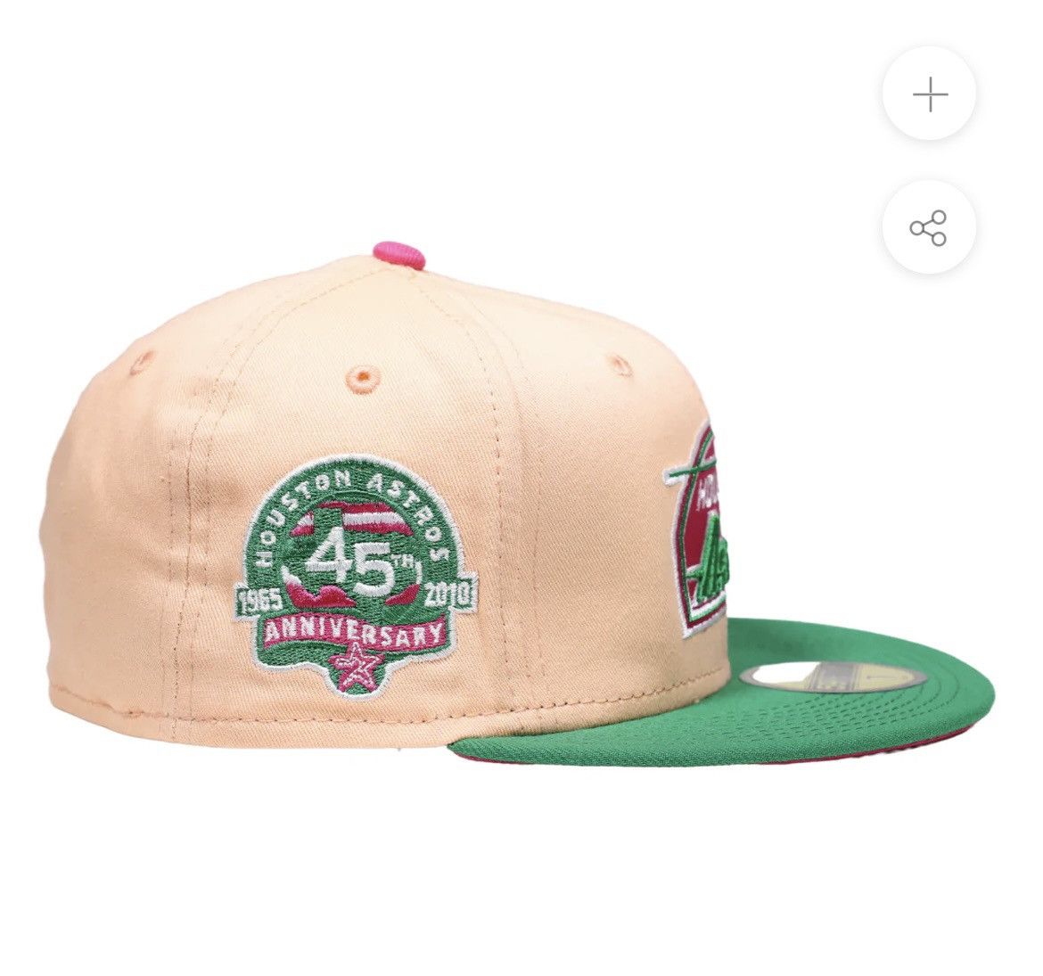 MLB × New Era 7 3/8 - Houston Astros 45th Script Watermelon Fitted Hat Size ONE SIZE - 10 Thumbnail