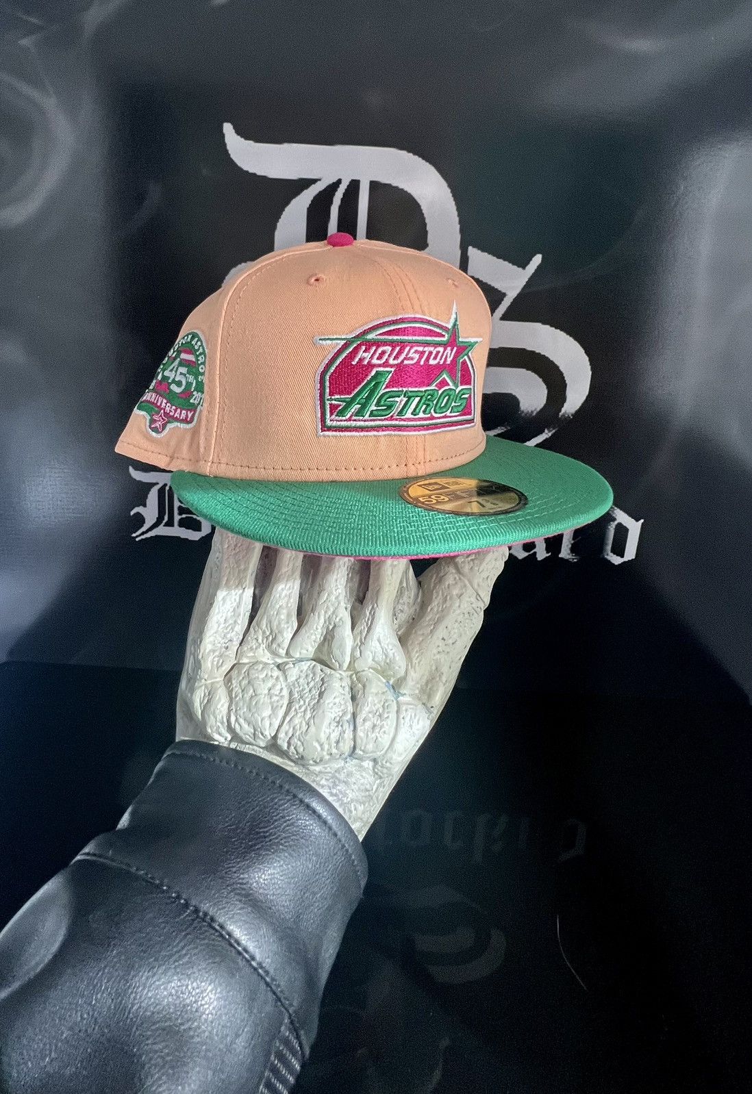 MLB × New Era 7 3/8 - Houston Astros 45th Script Watermelon Fitted Hat Size ONE SIZE - 1 Thumbnail