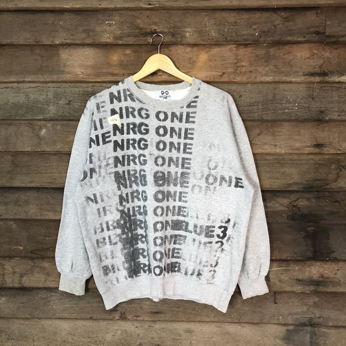 Japanese Brand GDC Tokyo open fullprint Grey Sweatshirt #350B Size US L / EU 52-54 / 3 - 1 Thumbnail