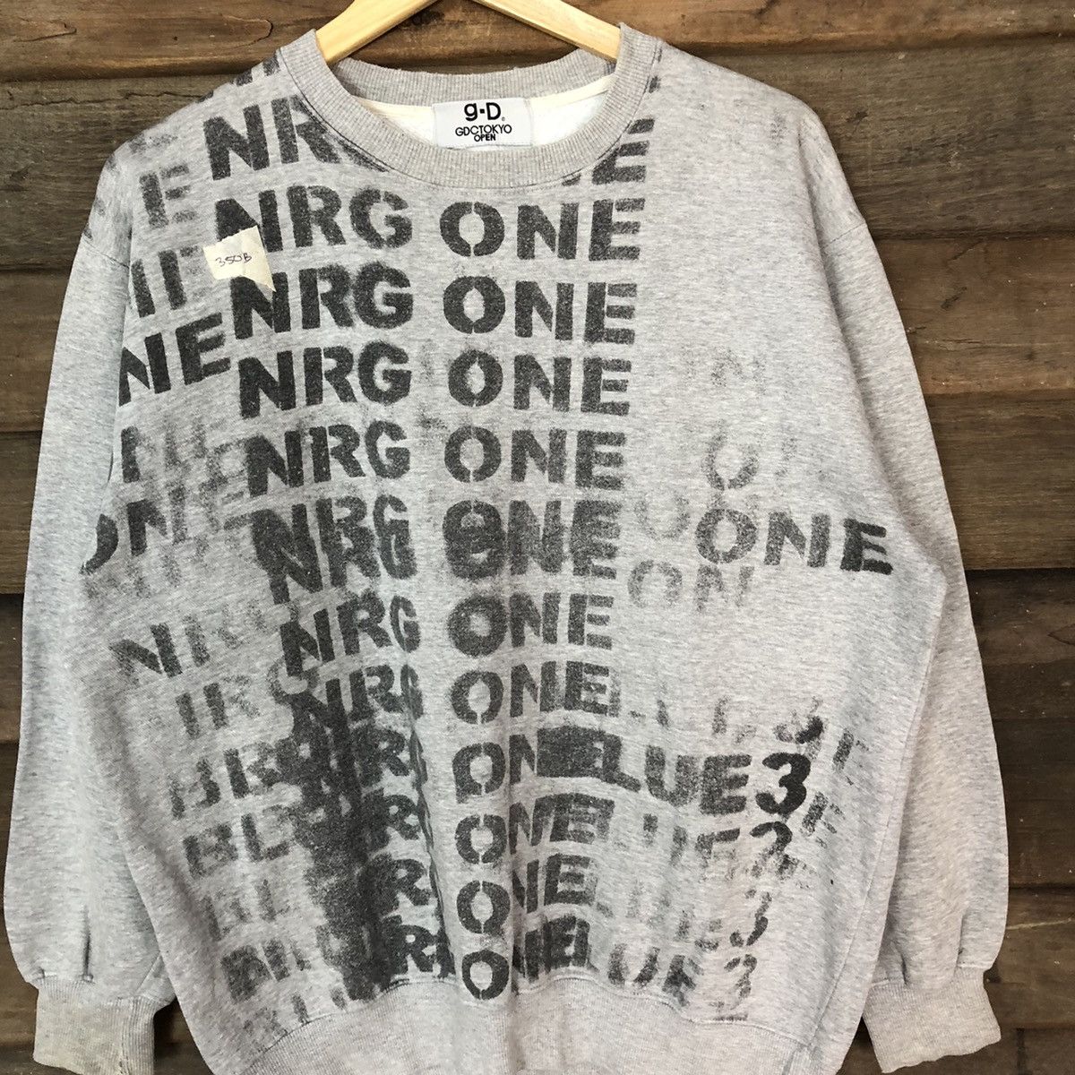 Japanese Brand GDC Tokyo open fullprint Grey Sweatshirt #350B Size US L / EU 52-54 / 3 - 8 Thumbnail