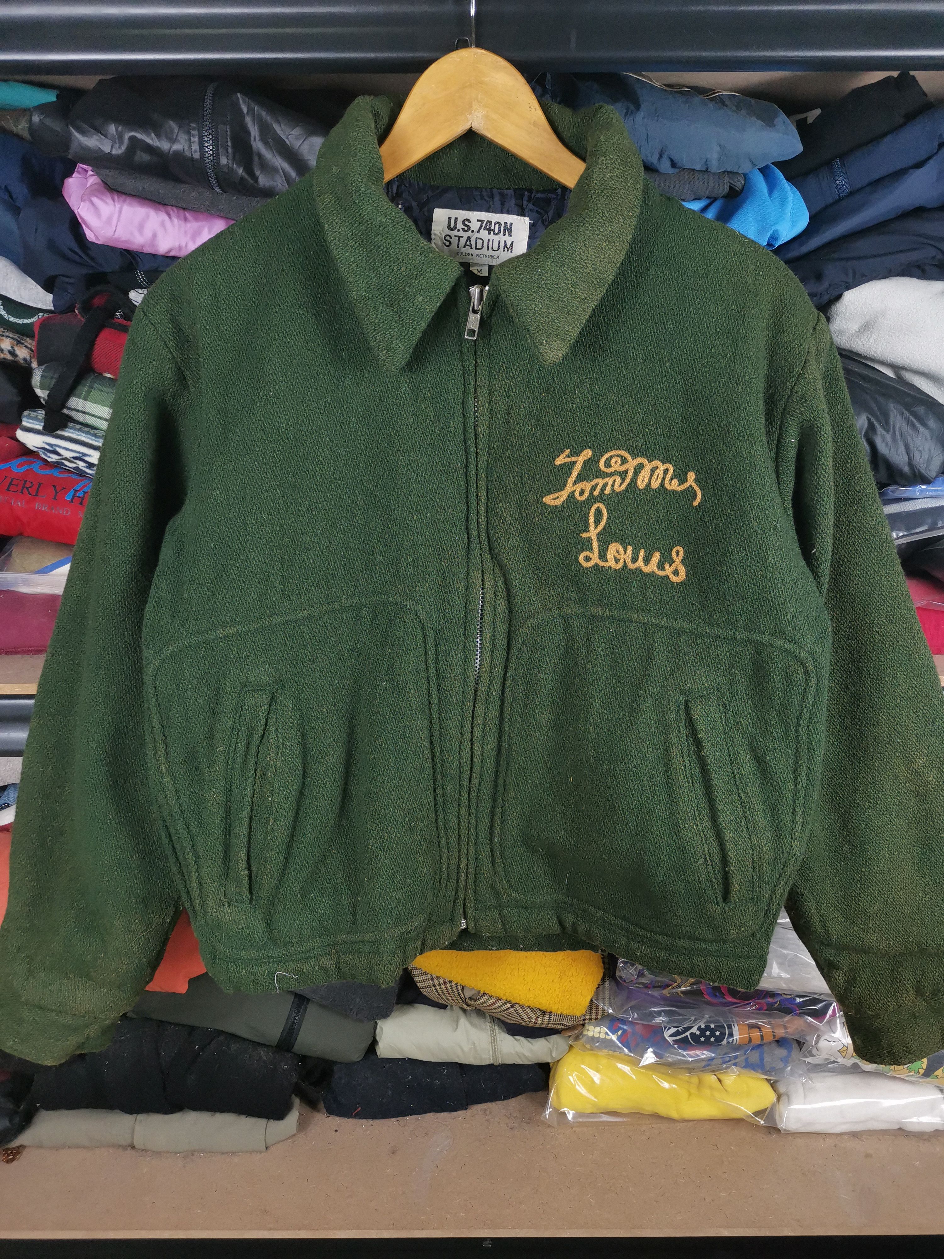 Vintage Vintage 80s U.S.704N Stadium Wool Jacket Size US M / EU 48-50 / 2 - 4 Thumbnail
