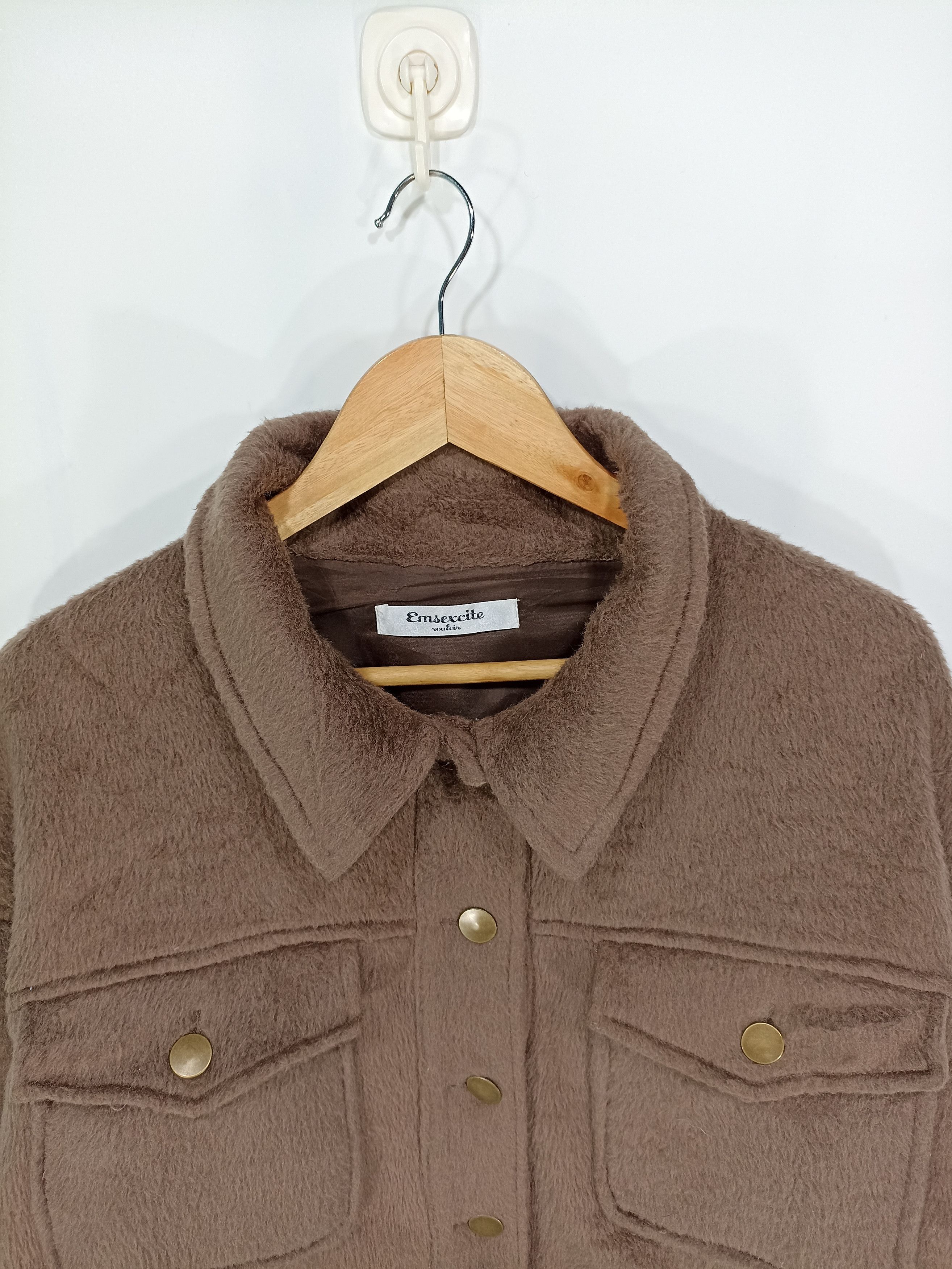 Japanese Brand × Vintage Japanese Emsexcite Croped Hair Fleece Jacket Size US M / EU 48-50 / 2 - 4 Thumbnail