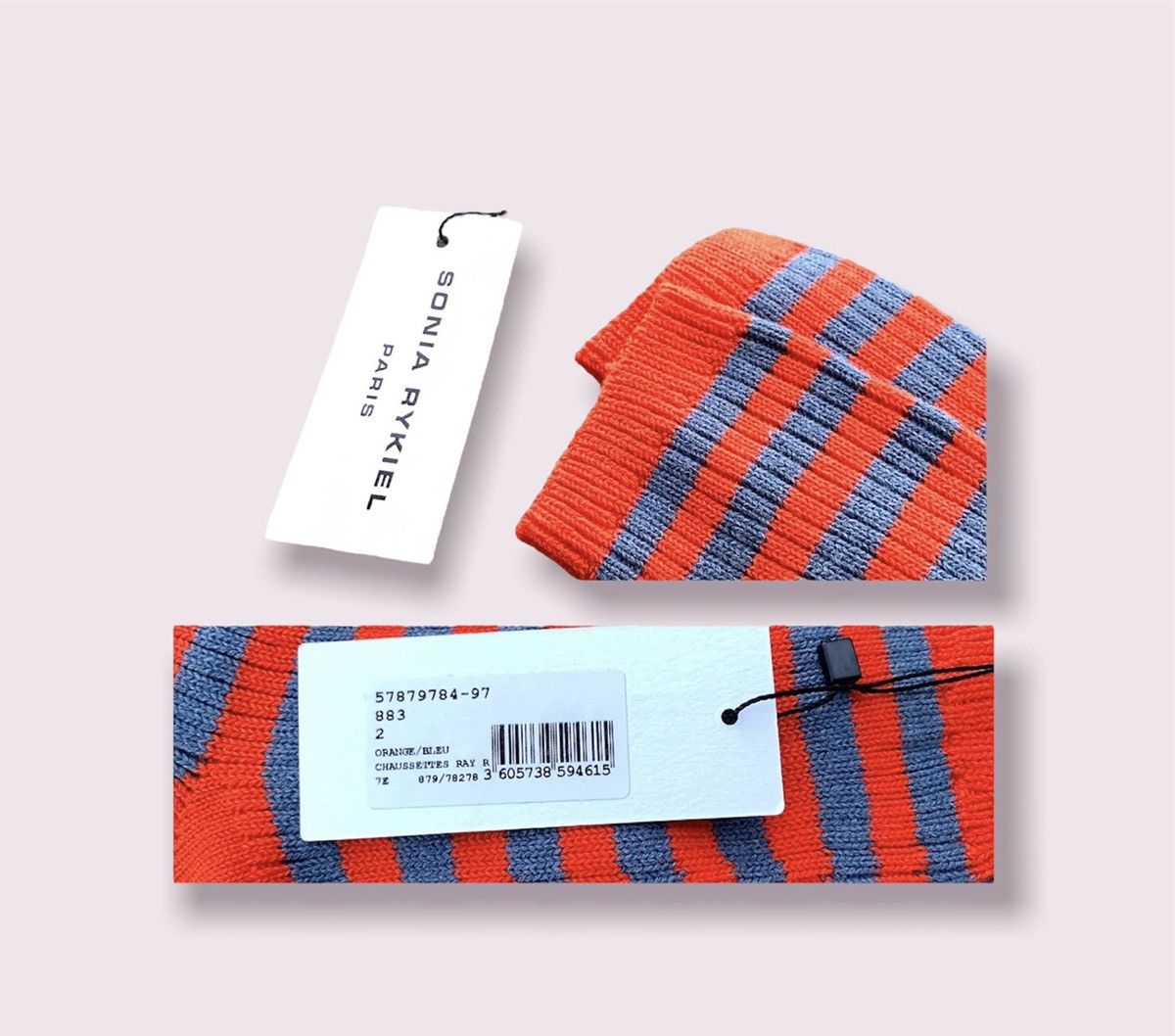Sonia Rykiel Sonia Rykiel Socks Cotton Crew New With Tags Size ONE SIZE - 7 Thumbnail