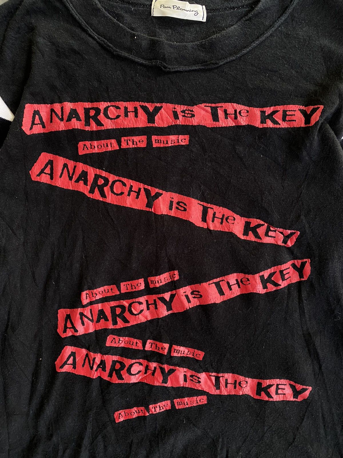 20471120 × Japanese Brand 90s PAN Planing Japan Anarchy is the Key hybrid Size S / US 4 / IT 40 - 3 Thumbnail