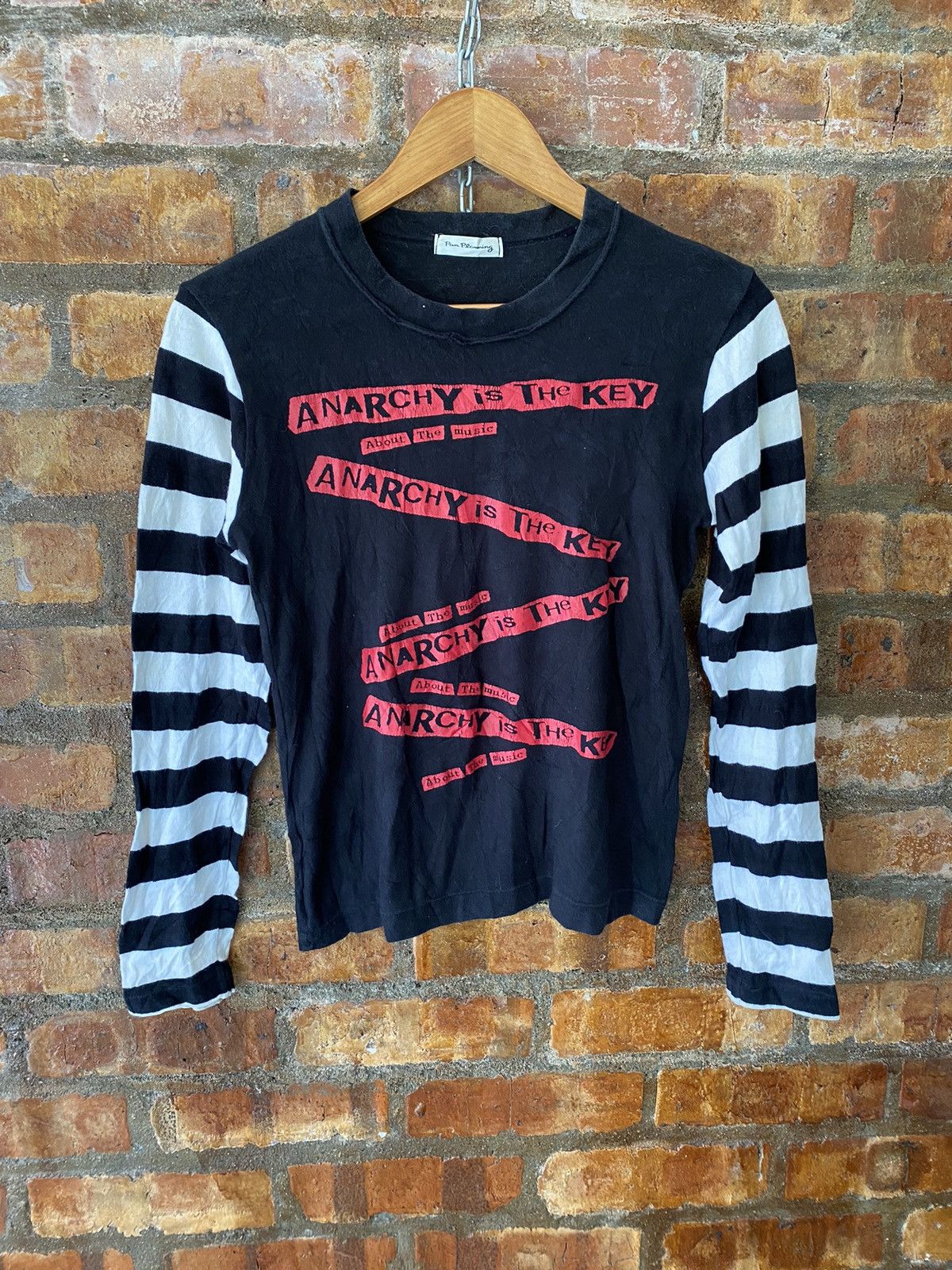 20471120 × Japanese Brand 90s PAN Planing Japan Anarchy is the Key hybrid Size S / US 4 / IT 40 - 4 Thumbnail