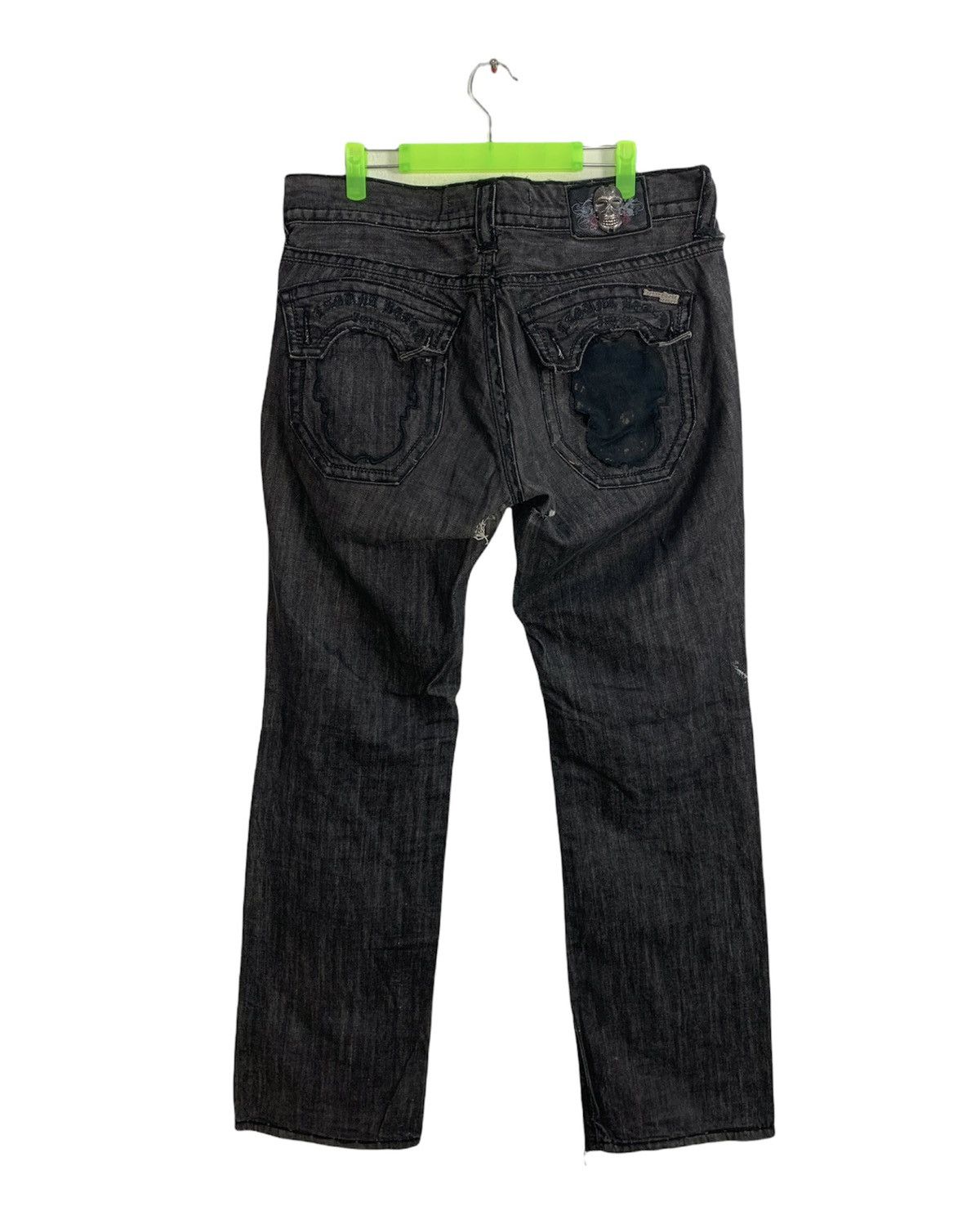 Japanese Brand Rare Laguna Beach Jean Co Distressed Black Denim Skull Logo Size US 36 / EU 52 - 1 Thumbnail