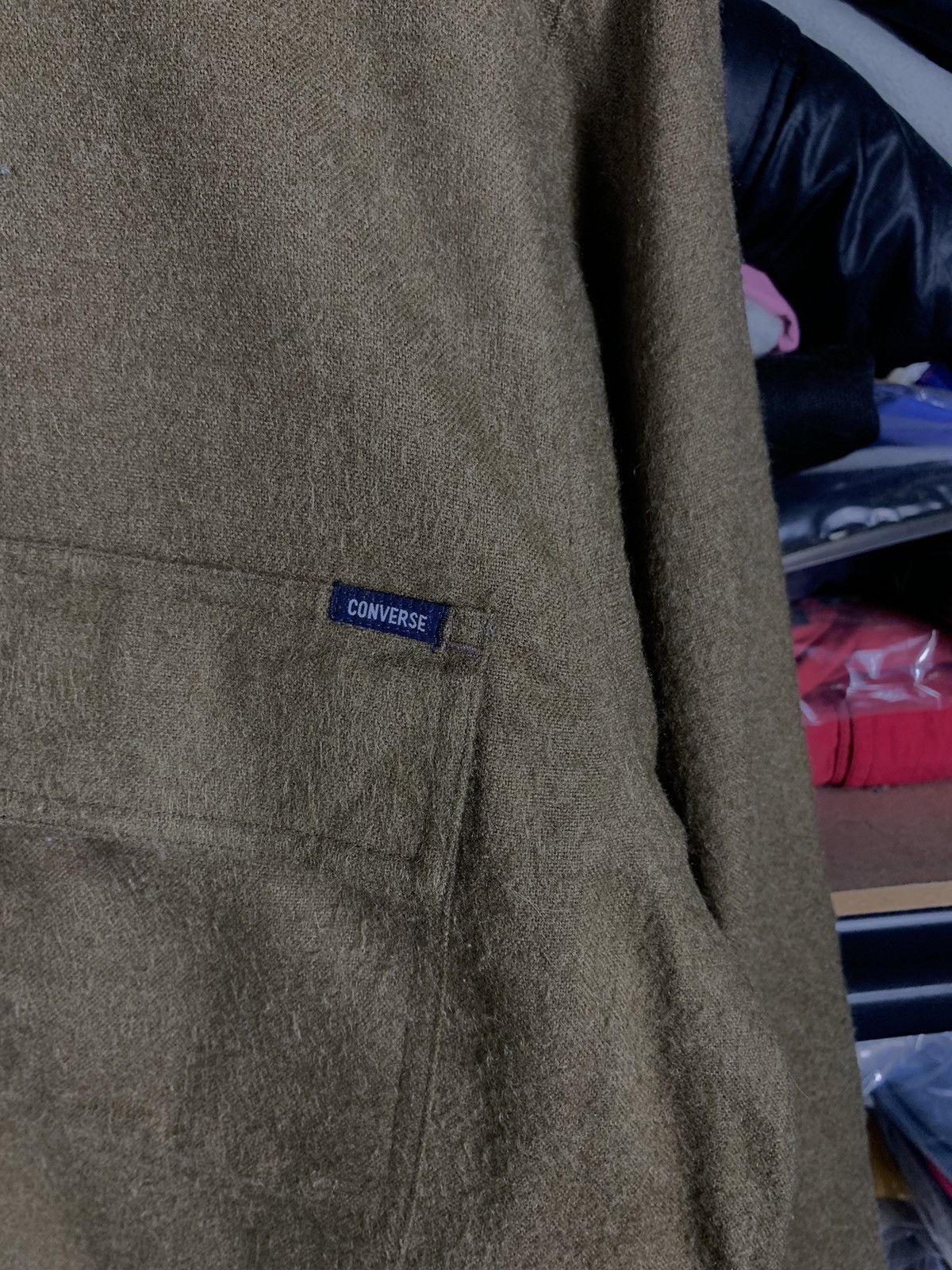 Converse Vintage 90S Converse Wool Flannel Shirt Hype colour Size US L / EU 52-54 / 3 - 2 Thumbnail
