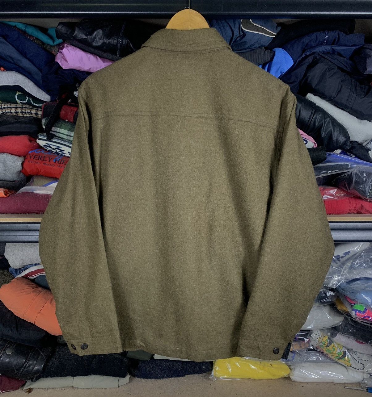Converse Vintage 90S Converse Wool Flannel Shirt Hype colour Size US L / EU 52-54 / 3 - 3 Thumbnail