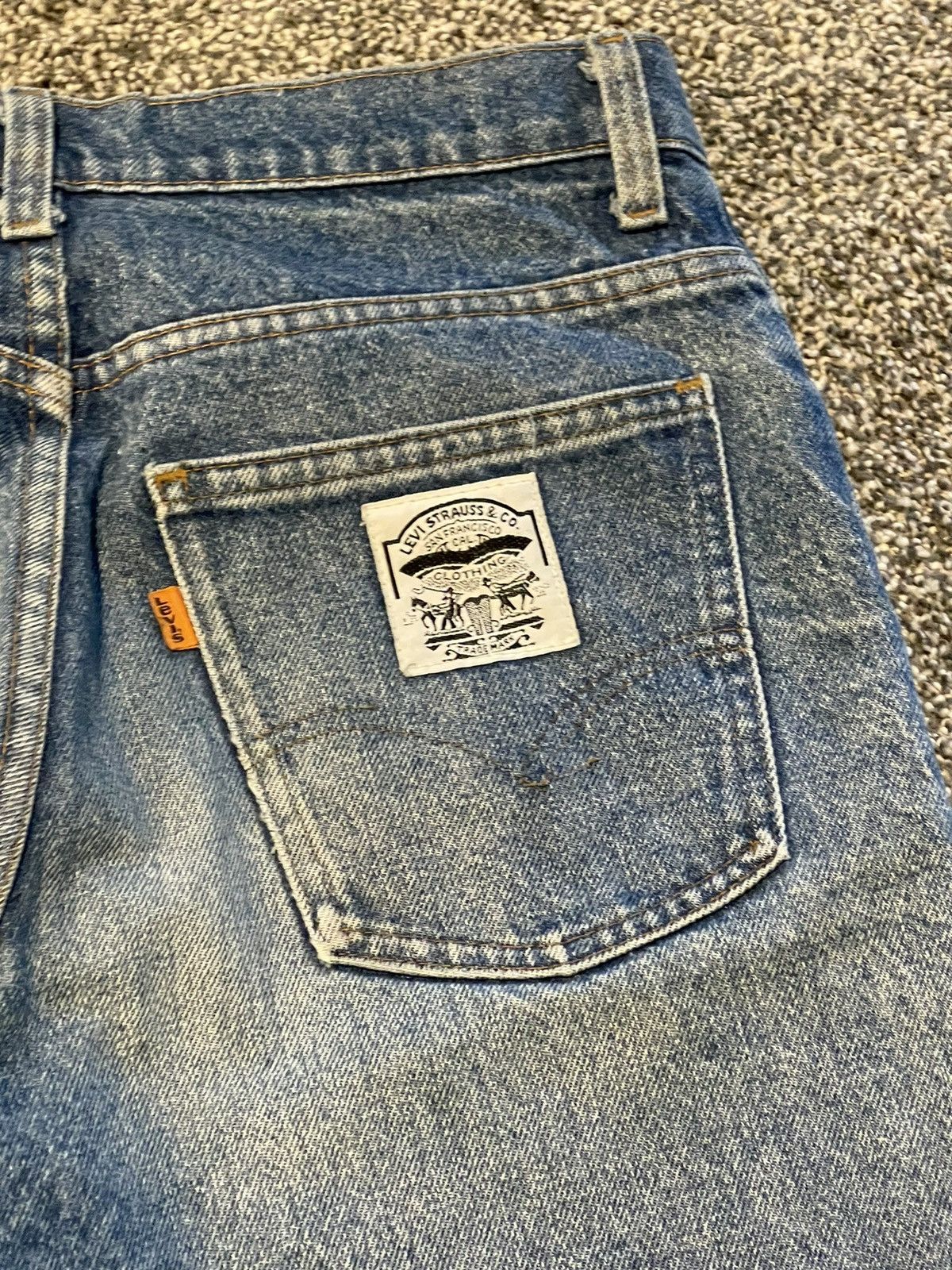 Levi's × Levi's Vintage Clothing × Vintage 1980s Orange Tab Levis Size US 30 / EU 46 - 2 Thumbnail