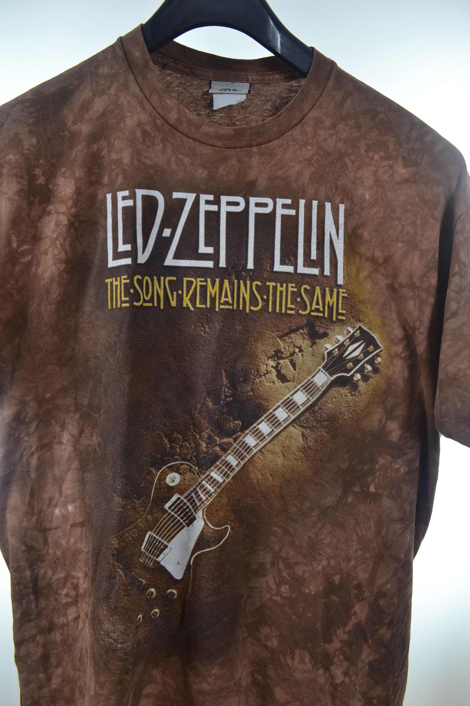Band Tees × Led Zeppelin × Liquid Blue Vintage Led Zeppelin Tie Dye Liquid Blue Band Tee Size L Size US L / EU 52-54 / 3 - 2 Thumbnail