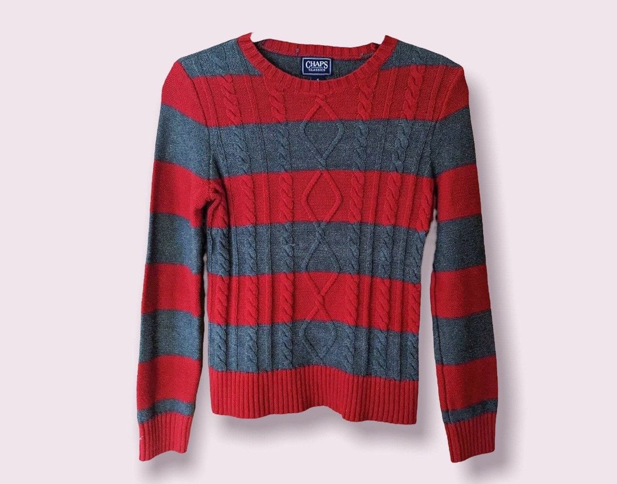 Chaps × Vintage Chaps Cable Knit Sweater Crewneck Pullover Size XL / US 12-14 / IT 48-50 - 5 Thumbnail