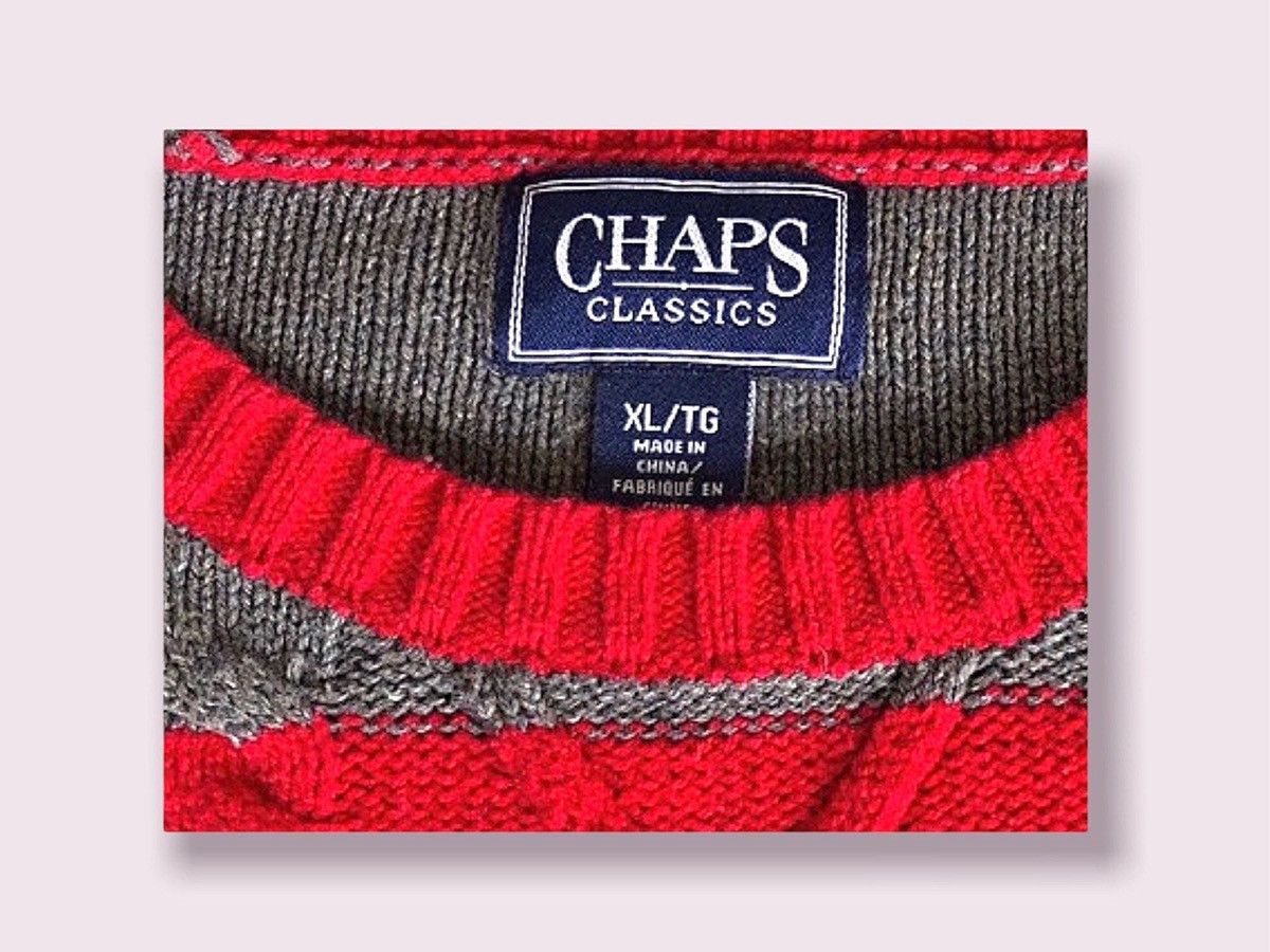 Chaps × Vintage Chaps Cable Knit Sweater Crewneck Pullover Size XL / US 12-14 / IT 48-50 - 7 Thumbnail