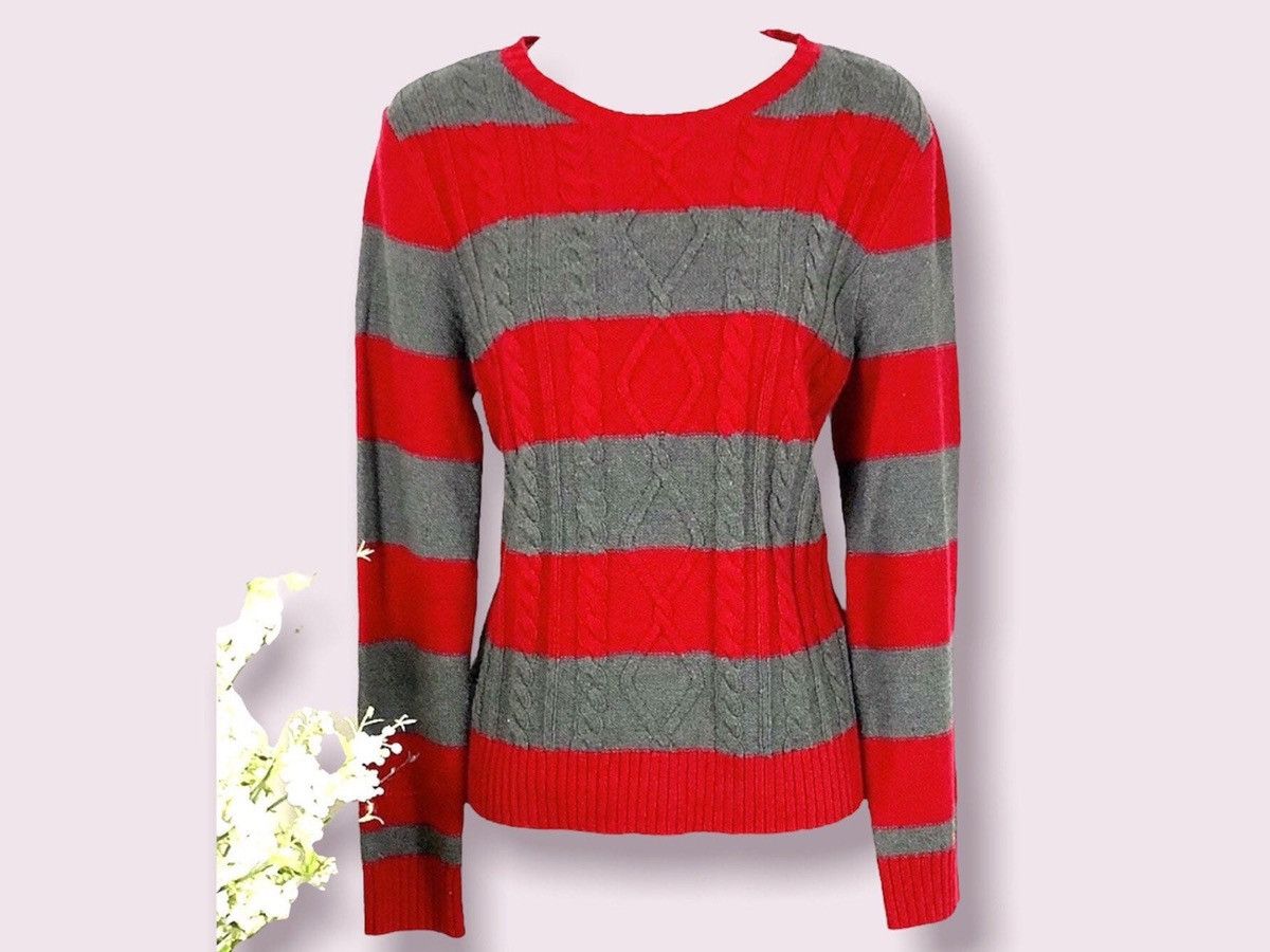 Chaps × Vintage Chaps Cable Knit Sweater Crewneck Pullover Size XL / US 12-14 / IT 48-50 - 2 Thumbnail
