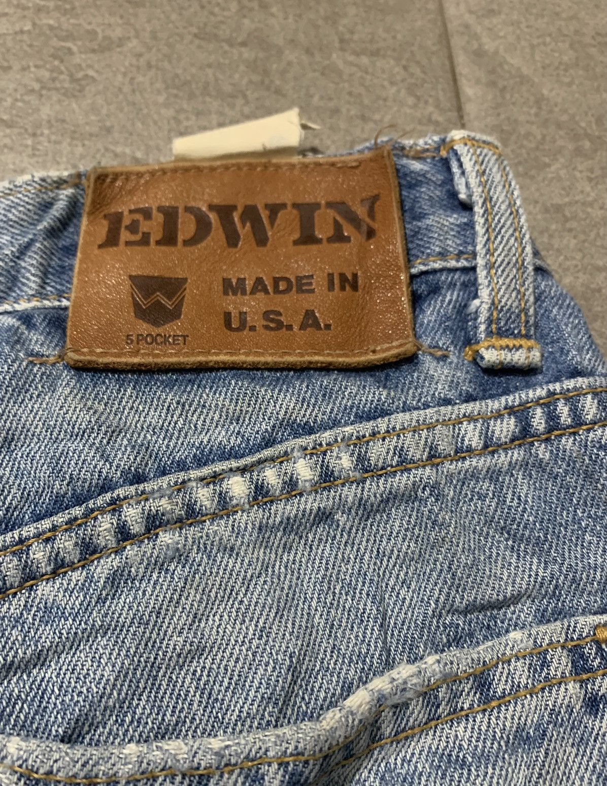 Edwin Vintage Edwin Staright Jeans Made In Usa Size US 27 - 5 Thumbnail