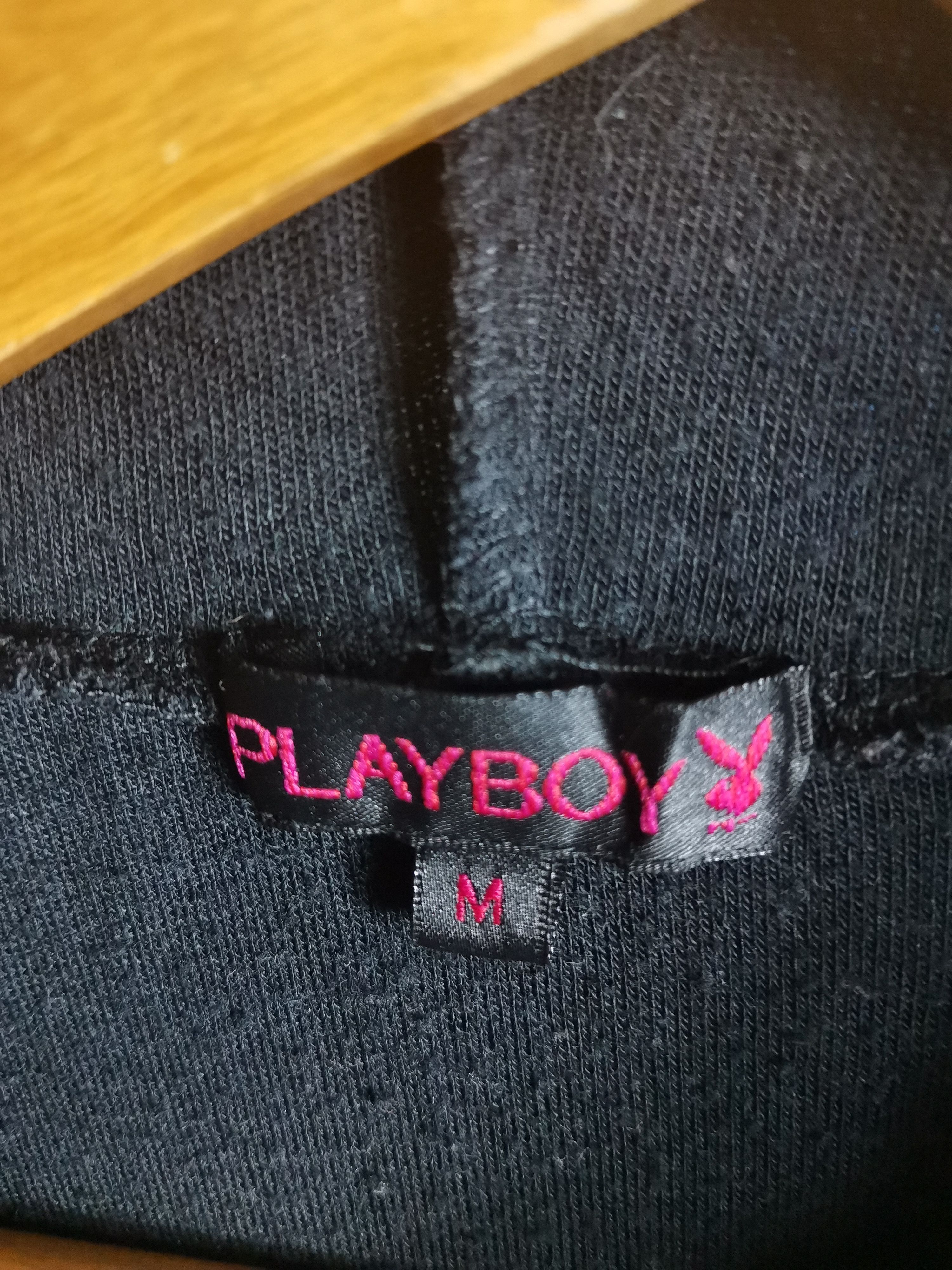Playboy × Vintage Vintage Playboy Big Logo Velvet Hoodie Short Sleeve Size US M / EU 48-50 / 2 - 7 Thumbnail