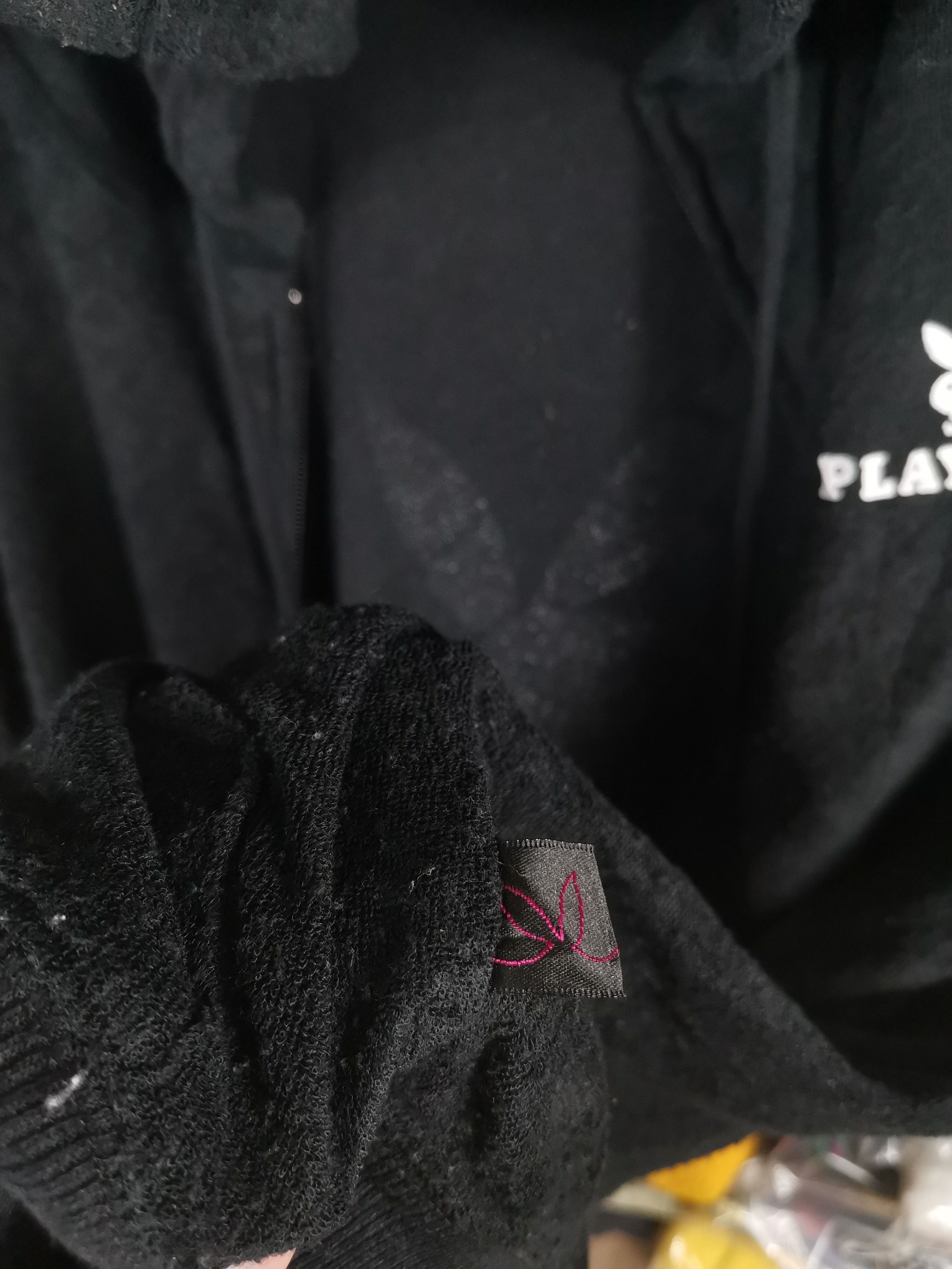 Playboy × Vintage Vintage Playboy Big Logo Velvet Hoodie Short Sleeve Size US M / EU 48-50 / 2 - 6 Thumbnail