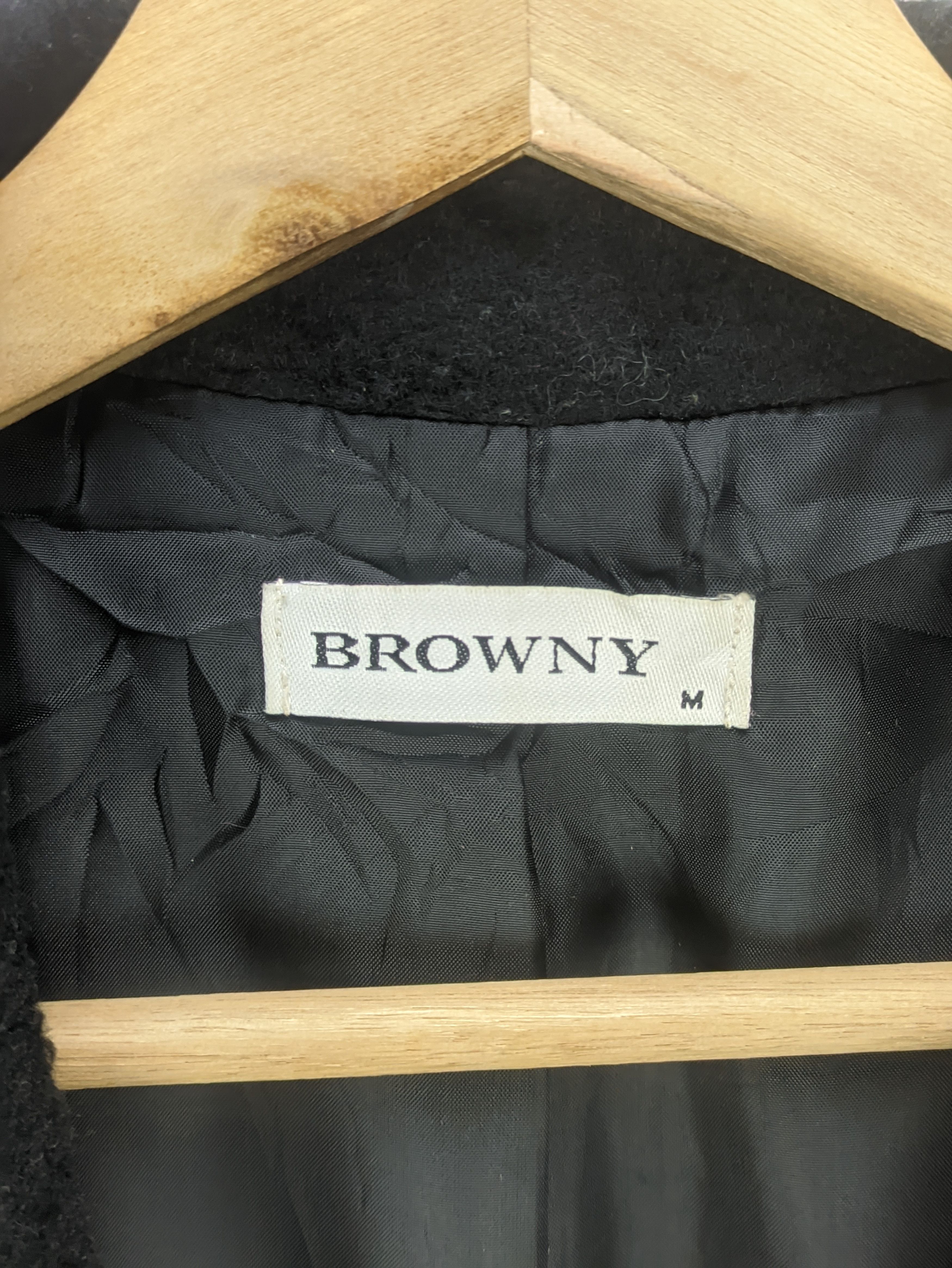 Japanese Brand Steals🔥Wool Long Coat by Browny Size M / US 6-8 / IT 42-44 - 3 Thumbnail