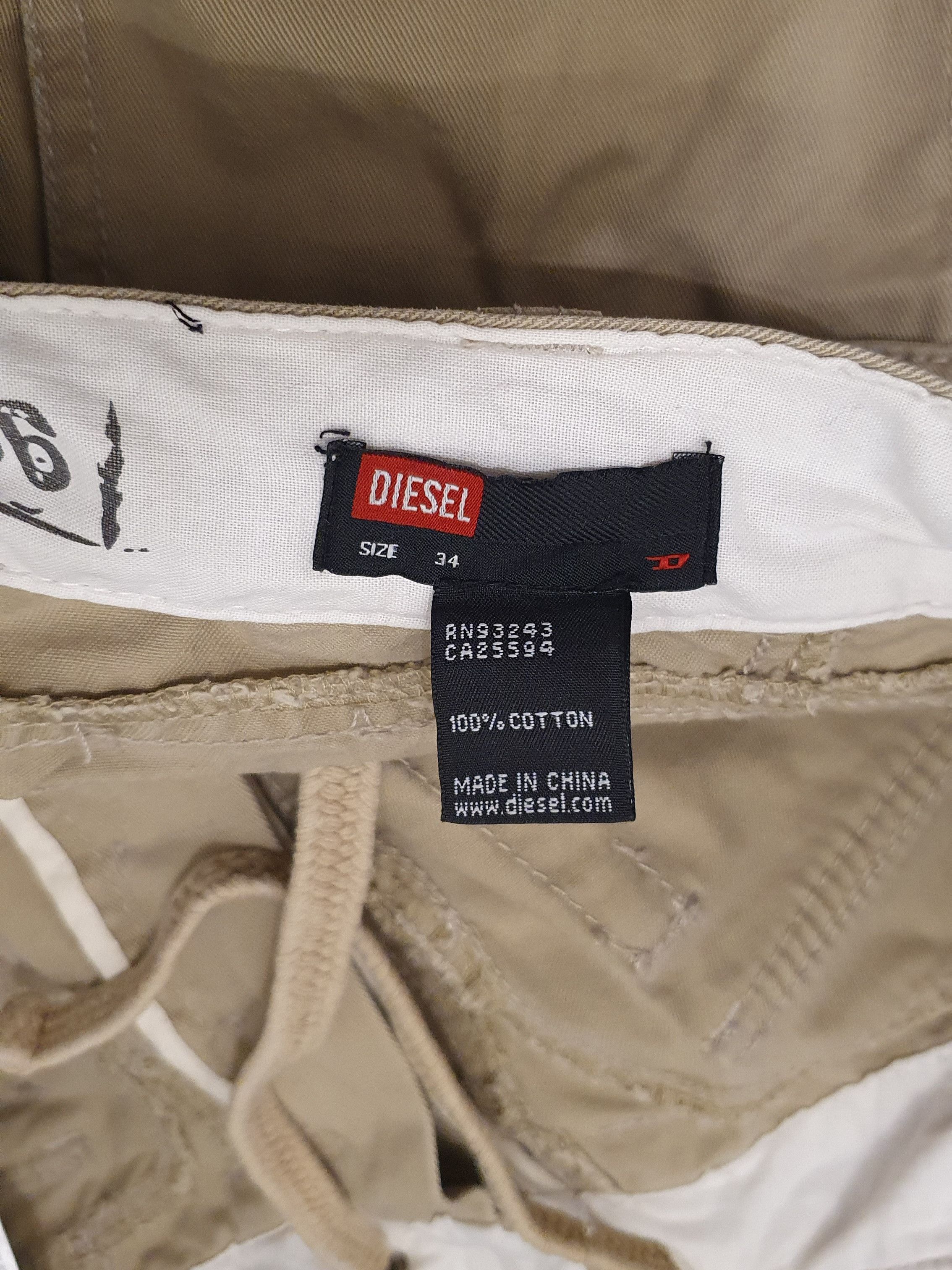 Diesel Y2k diesel multipocket cargo pants baggy Size US 34 / EU 50 - 15 Thumbnail