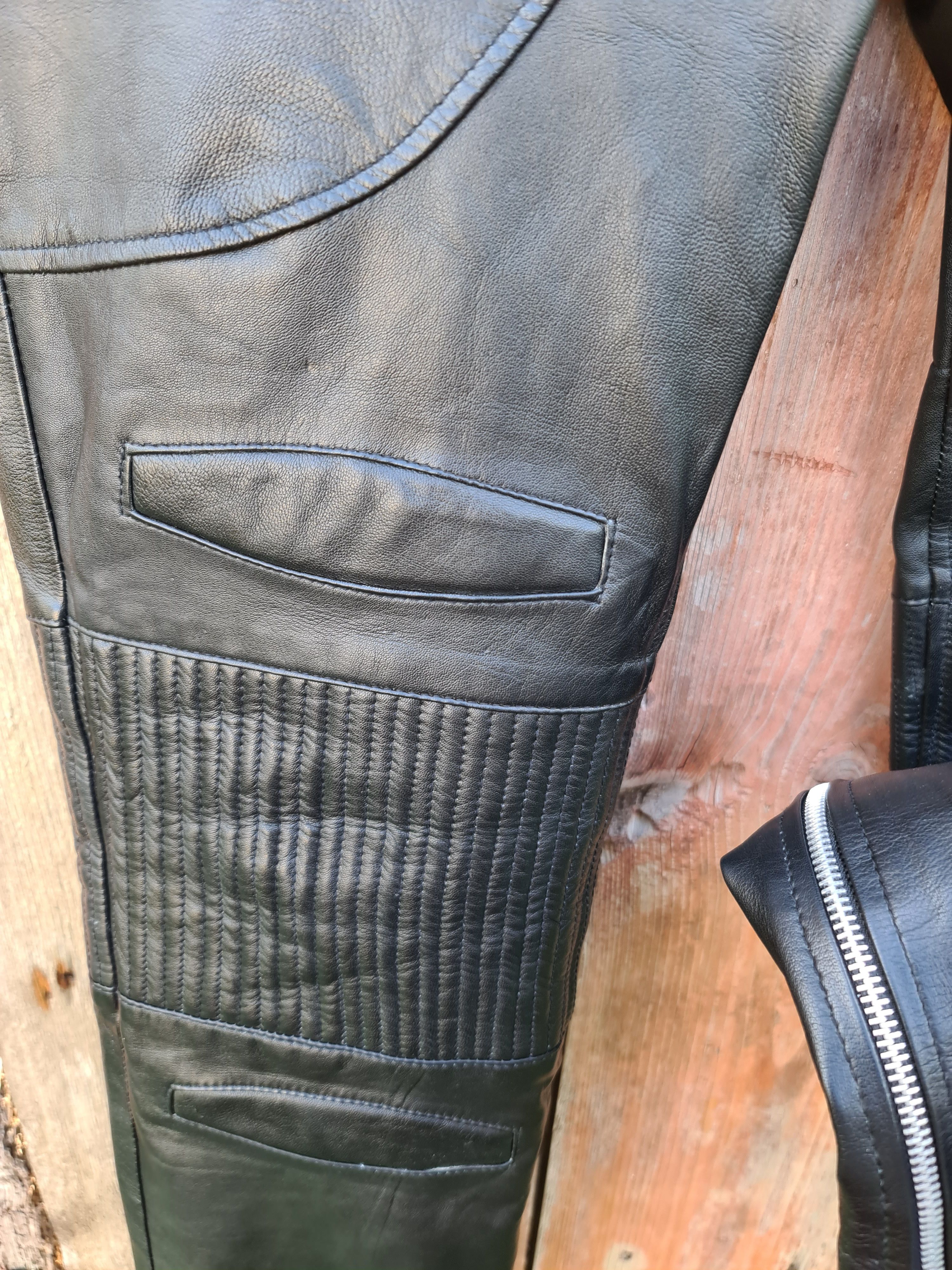 Genuine Leather Motorcycle Leather pants Marching Antz Size 30" / US 8 / IT 44 - 8 Thumbnail