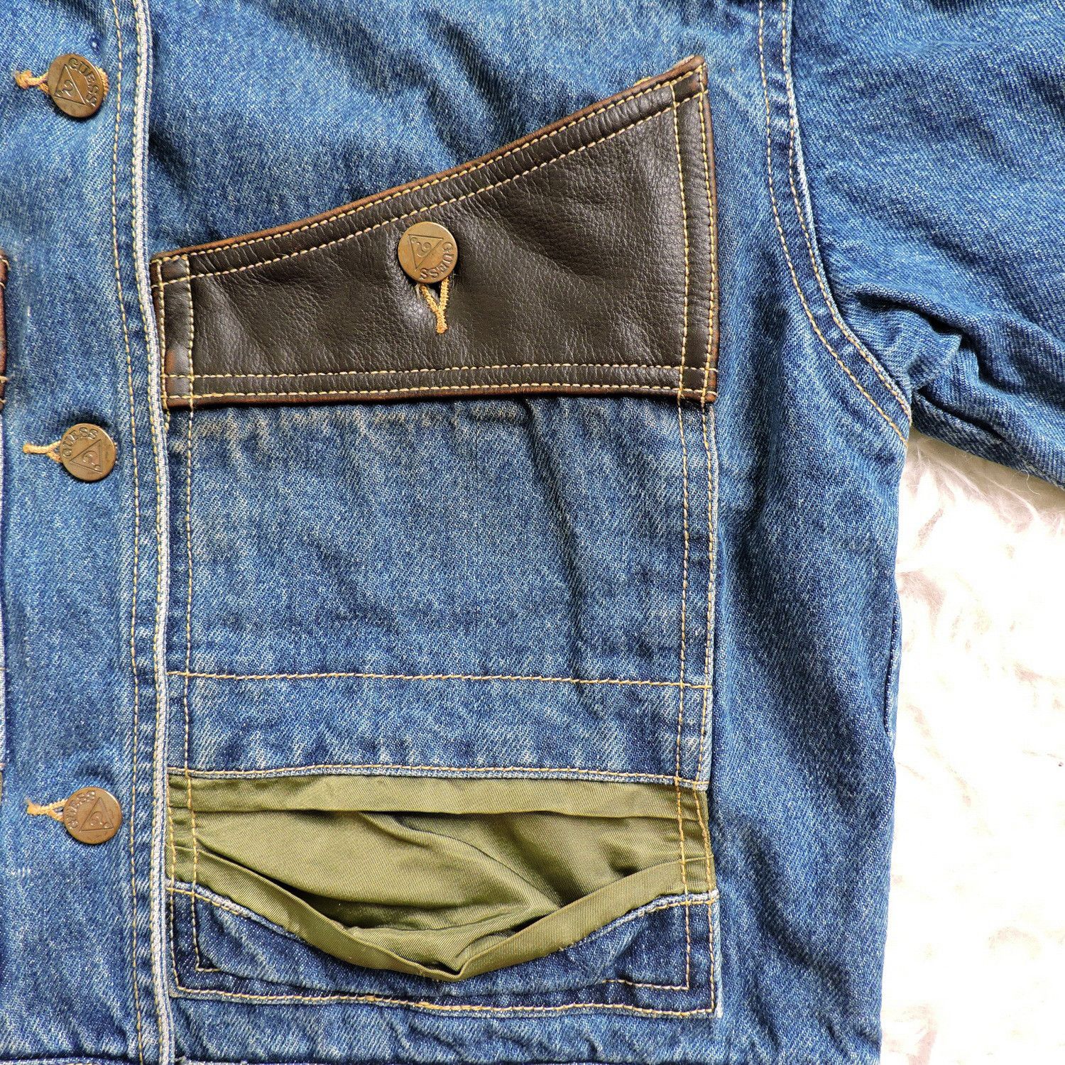 Georges Marciano GEORGES MARCHIANO FOR GUESS DENIM JACKET Size S / US 4 / IT 40 - 11 Thumbnail