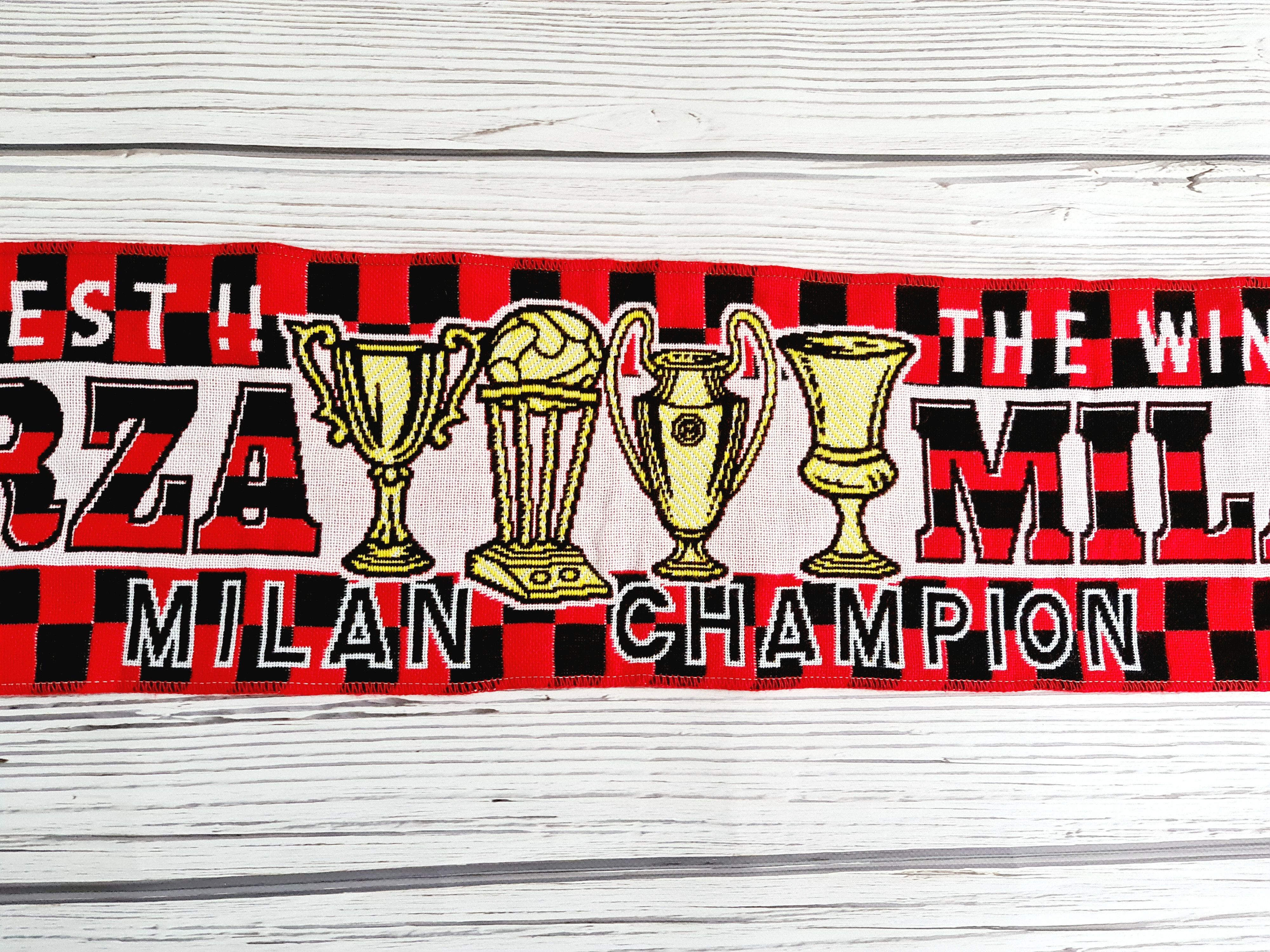 Vintage Vintage Forza Milan Football Club Scarves / Muffler Size ONE SIZE - 3 Thumbnail