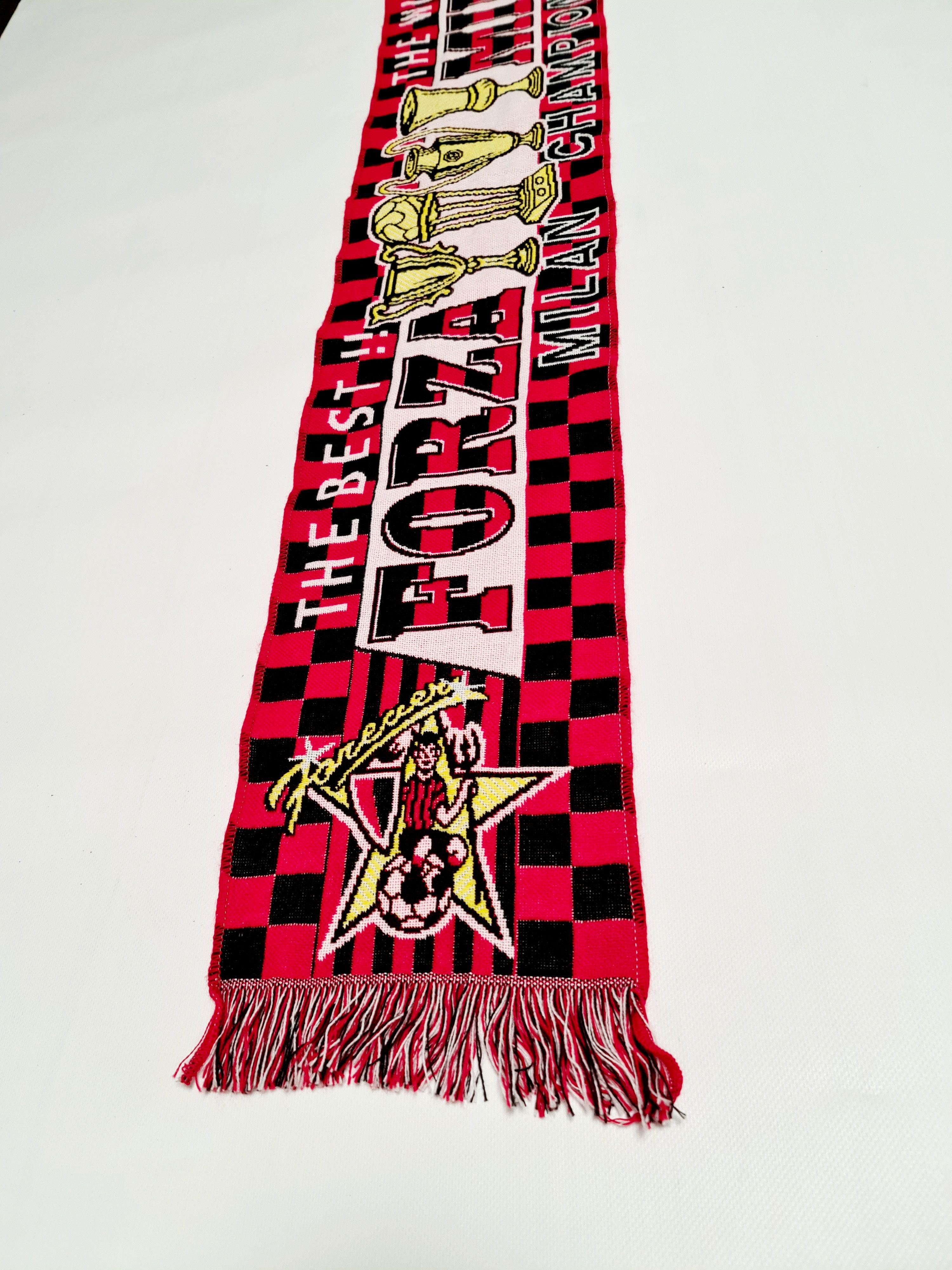 Vintage Vintage Forza Milan Football Club Scarves / Muffler Size ONE SIZE - 4 Thumbnail