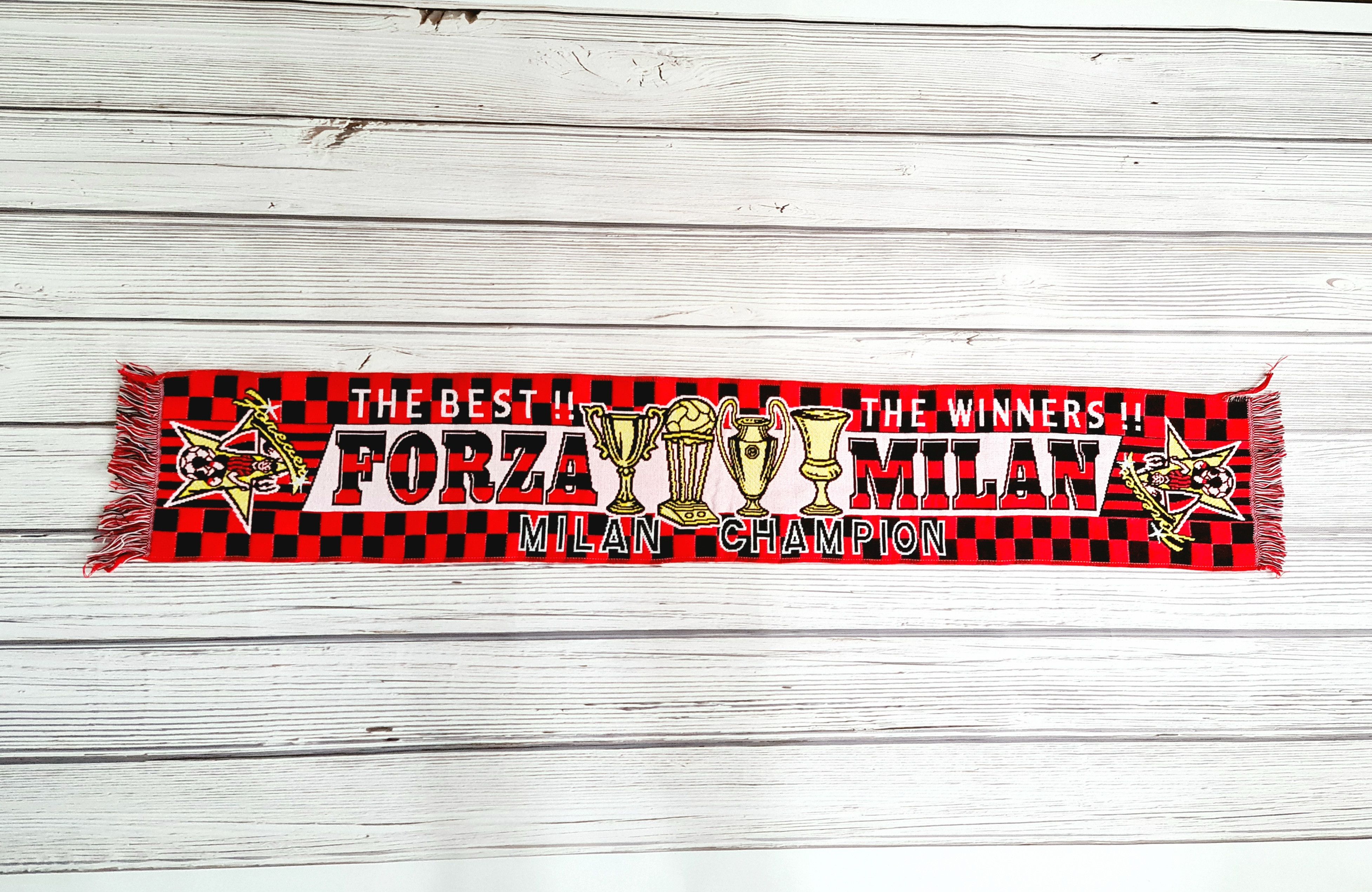 Vintage Vintage Forza Milan Football Club Scarves / Muffler Size ONE SIZE - 2 Thumbnail