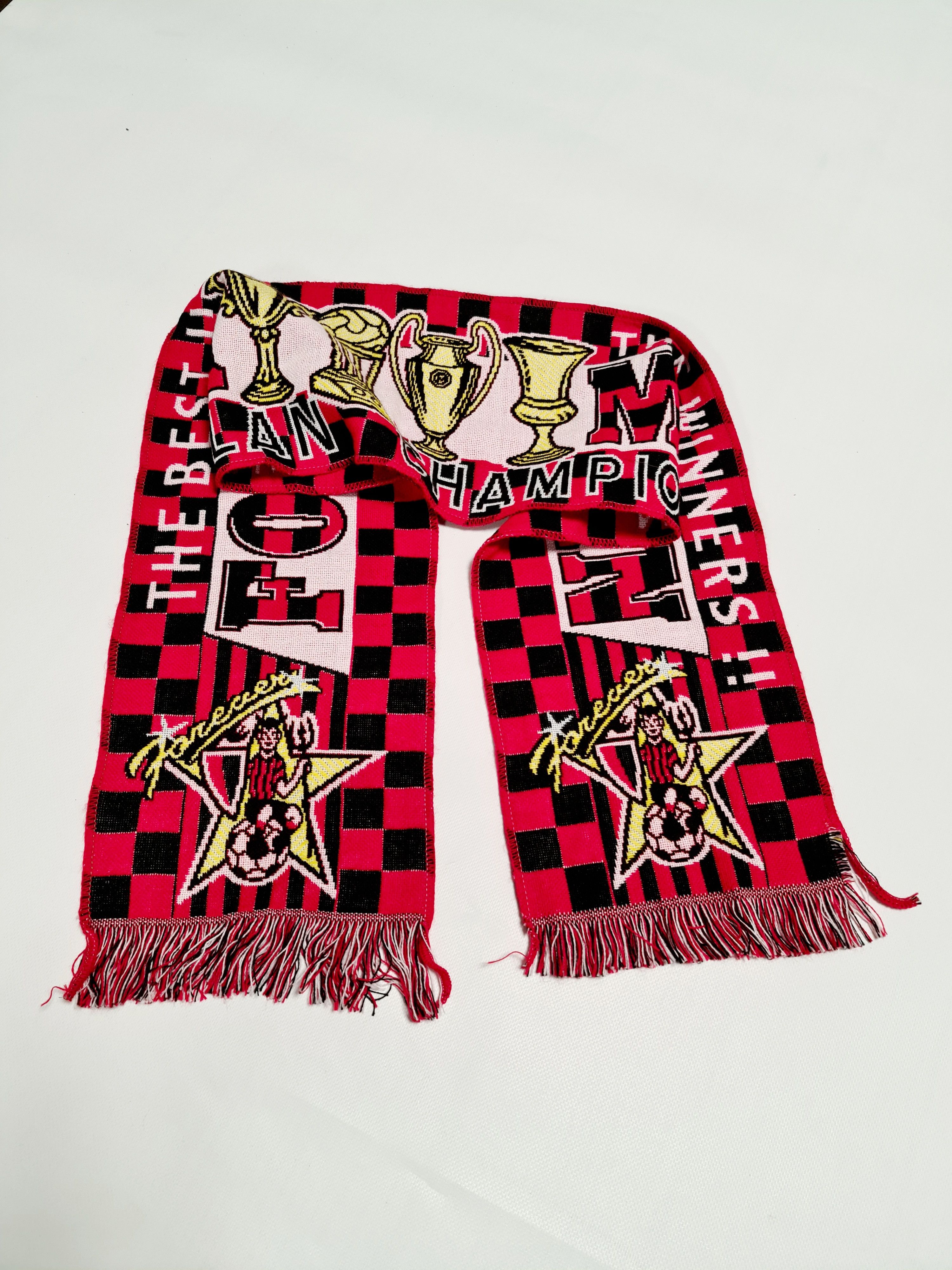Vintage Vintage Forza Milan Football Club Scarves / Muffler Size ONE SIZE - 5 Thumbnail