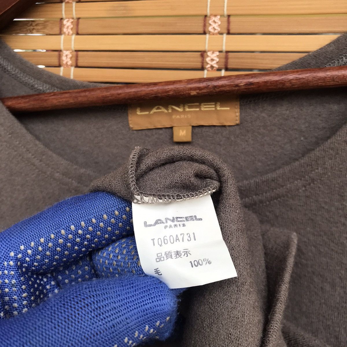 Vintage Lancel top sleeveless wool medium