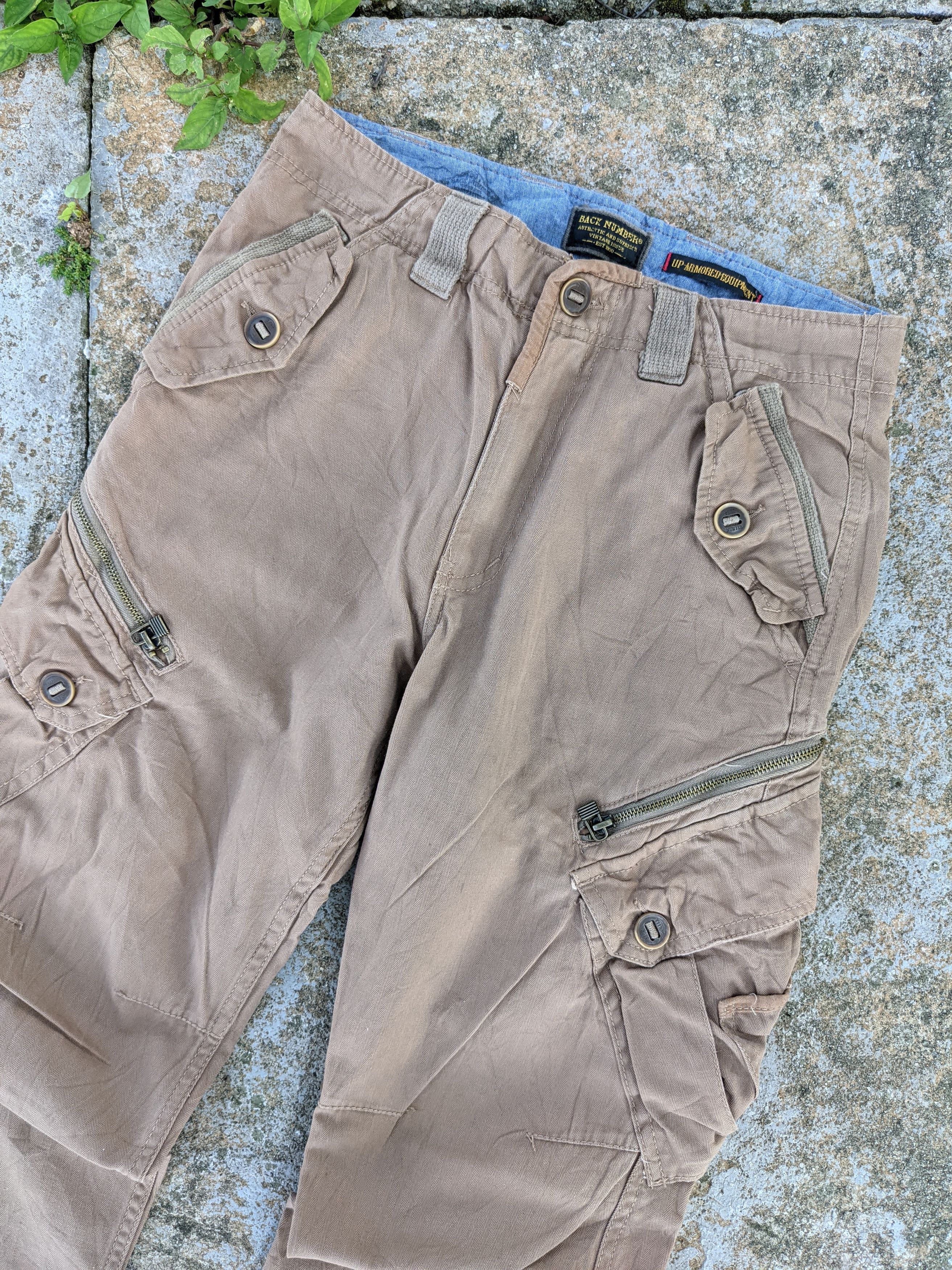 Japanese Brand ⚡️Steals⚡️ Back Number Cargo Pants Size US 29 - 3 Thumbnail